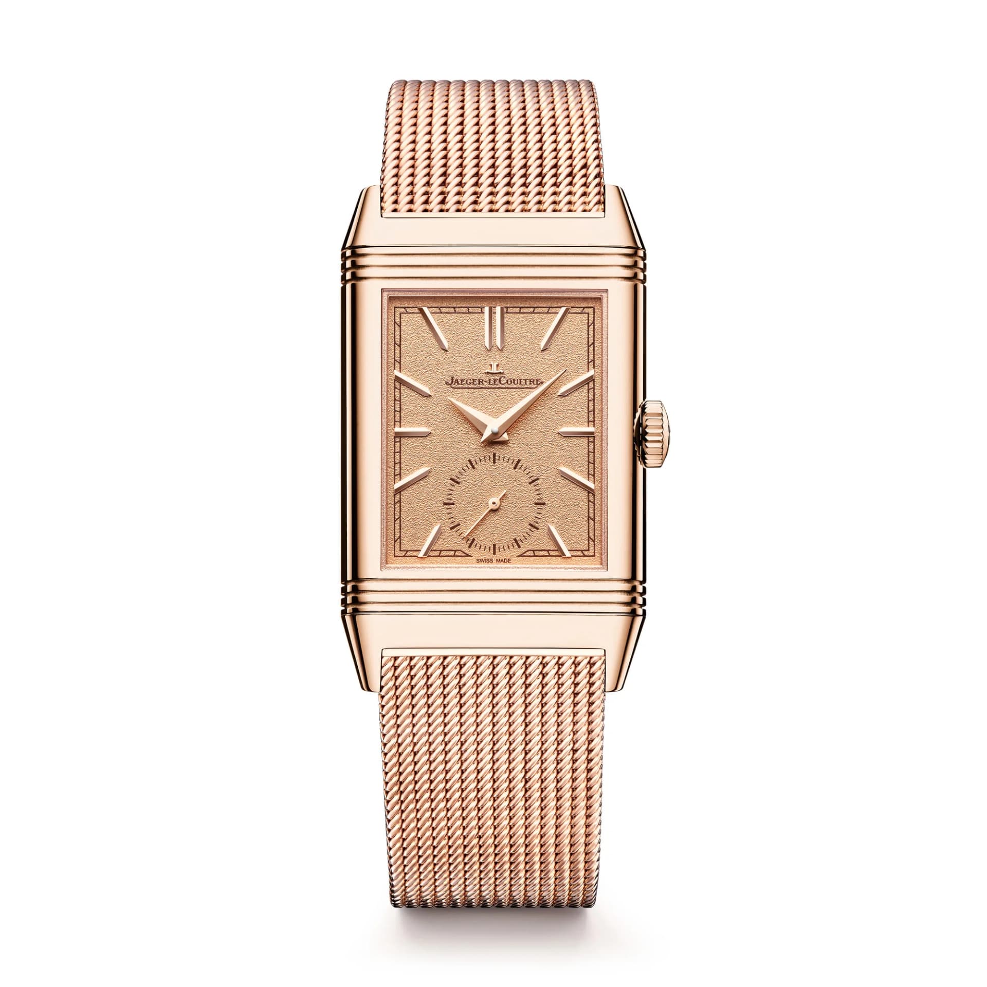 Jaeger-LeCoultre Reverso Tribute Monoface Small Seconds – Pembe Altın, Altın Sarısı Kadran 1