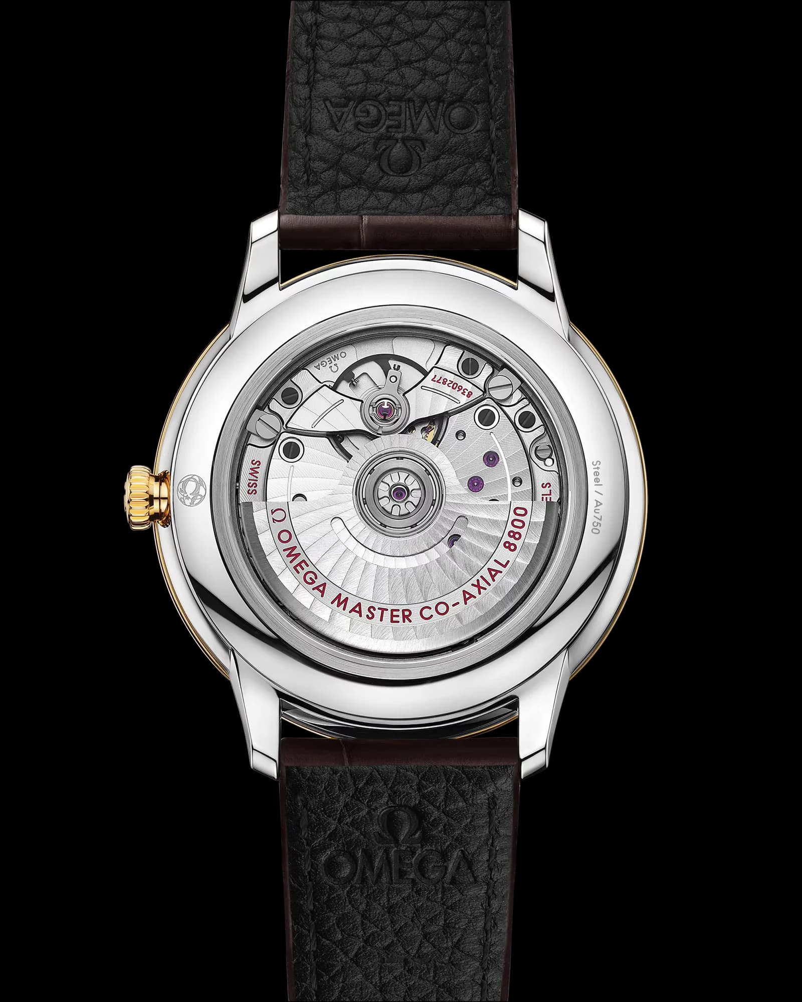 Omega De Ville Prestige Co-Axial Master Chronometer 40 mm – Steel - Yellow Gold on Leather Strap, Silver Dial 2