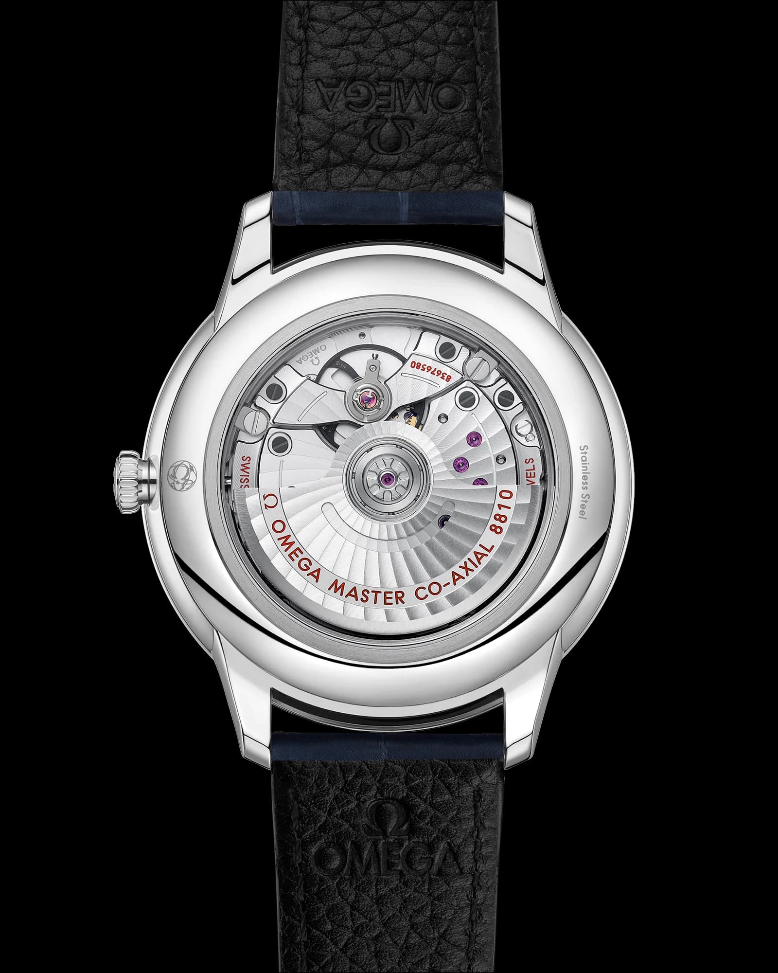 Omega De Ville Prestige Co-Axial Master Chronometer Power Reserve 41 mm – Steel on Leather Strap, Blue Dial 2