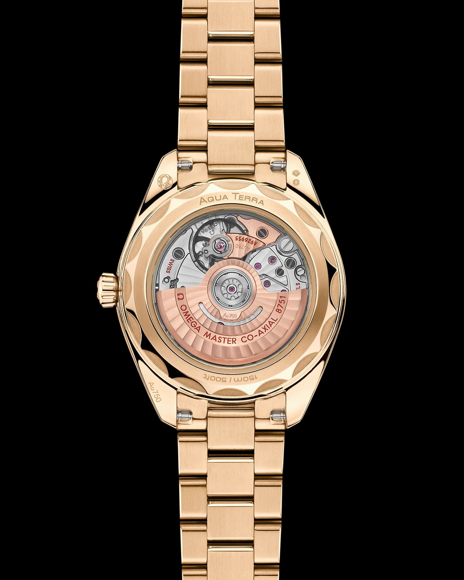 Omega Seamaster Aqua Terra 150M Co-Axial Master Chronometer 30 mm – Moonshine Gold on Moonshine Gold, Green Dial 2