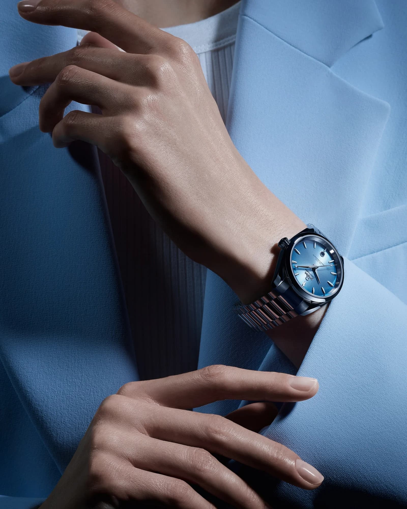 Omega Seamaster Aqua Terra 150M Co-Axial Master Chronometer 38 mm – Steel on Steel, Blue Dial 3
