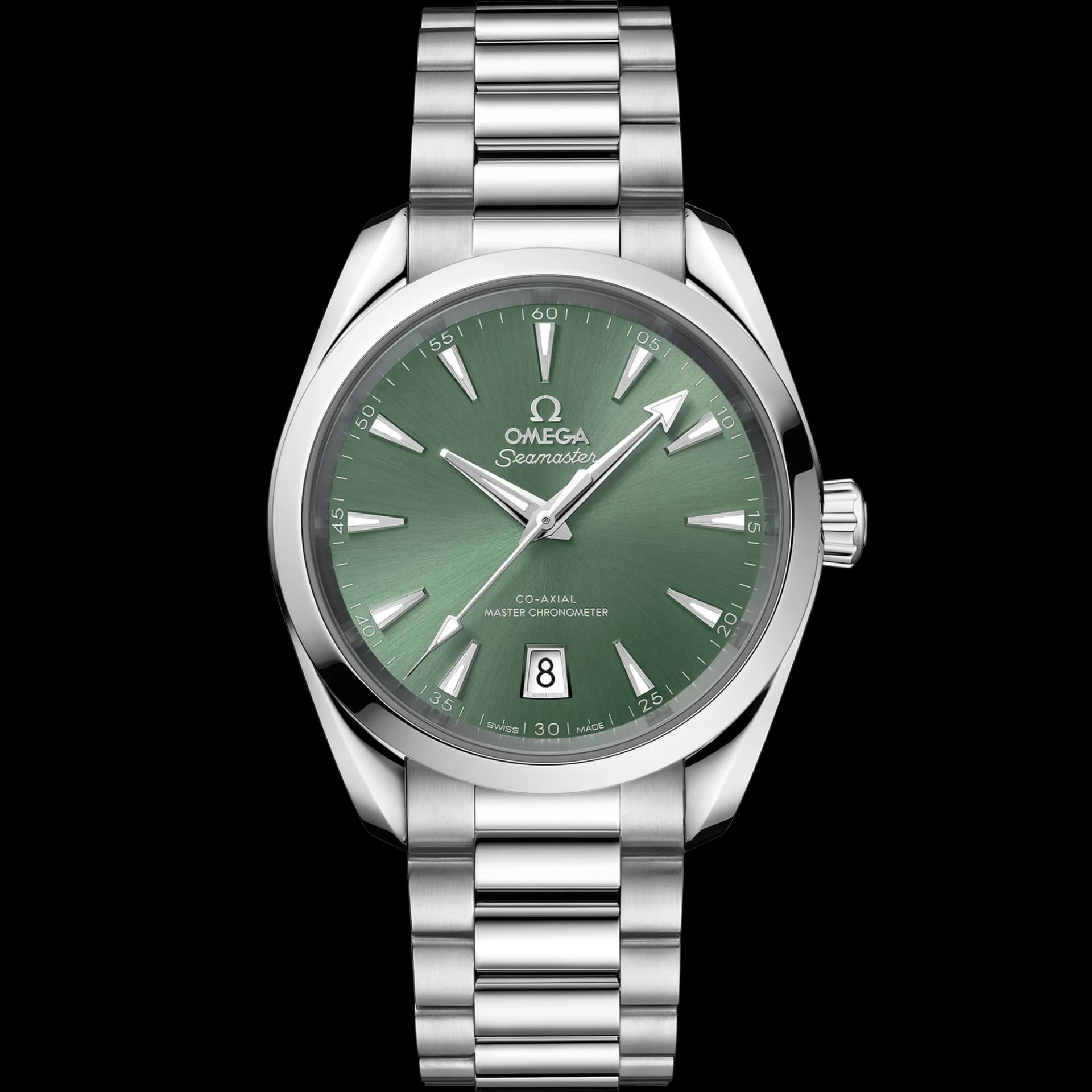 Omega Seamaster Aqua Terra Shades Co-Axial Master Chronometer 38 mm – Steel on Steel, Bay Green Dial 1