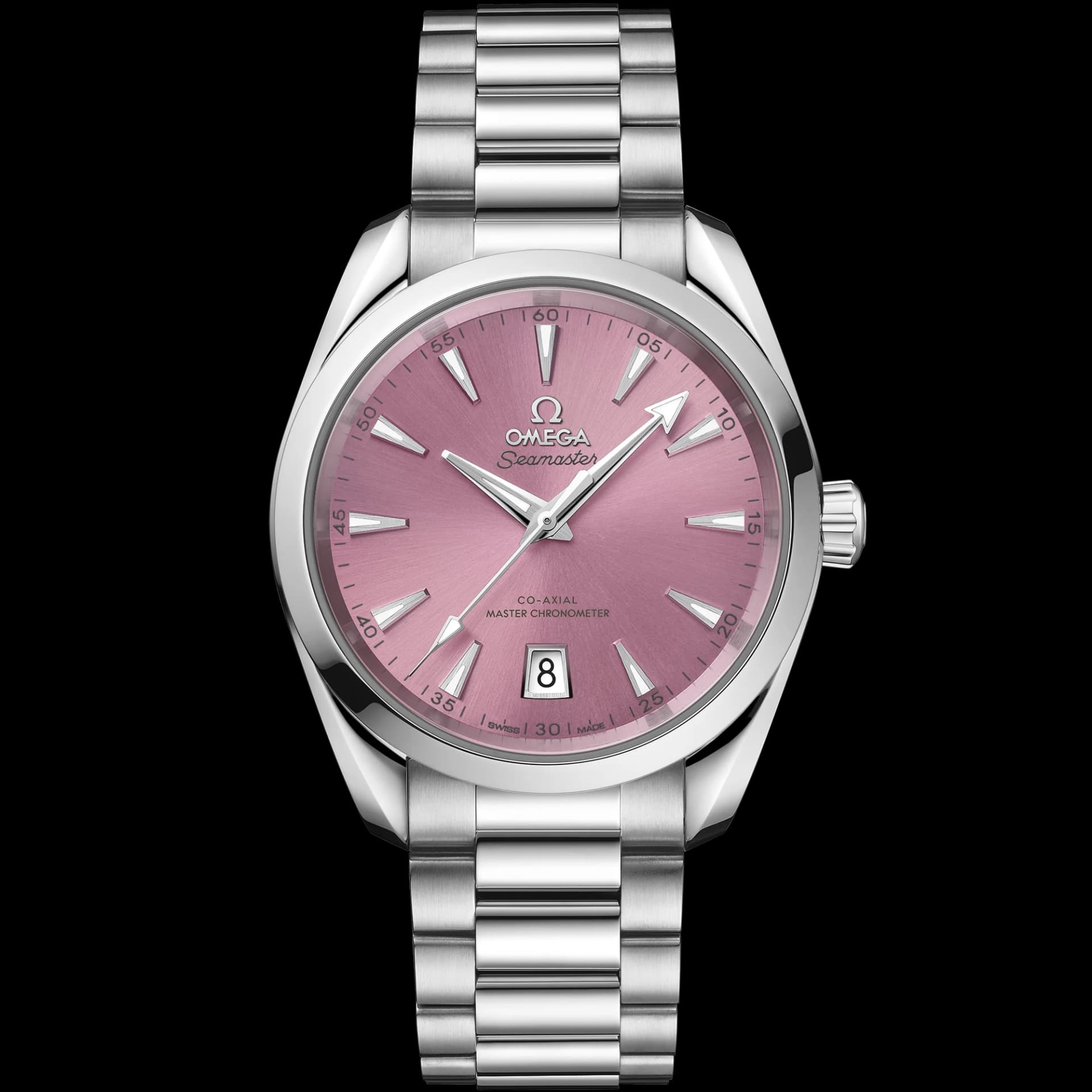 Omega Seamaster Aqua Terra Shades Co-Axial Master Chronometer 38 mm – Steel on Steel, Shell Pink Dial 1