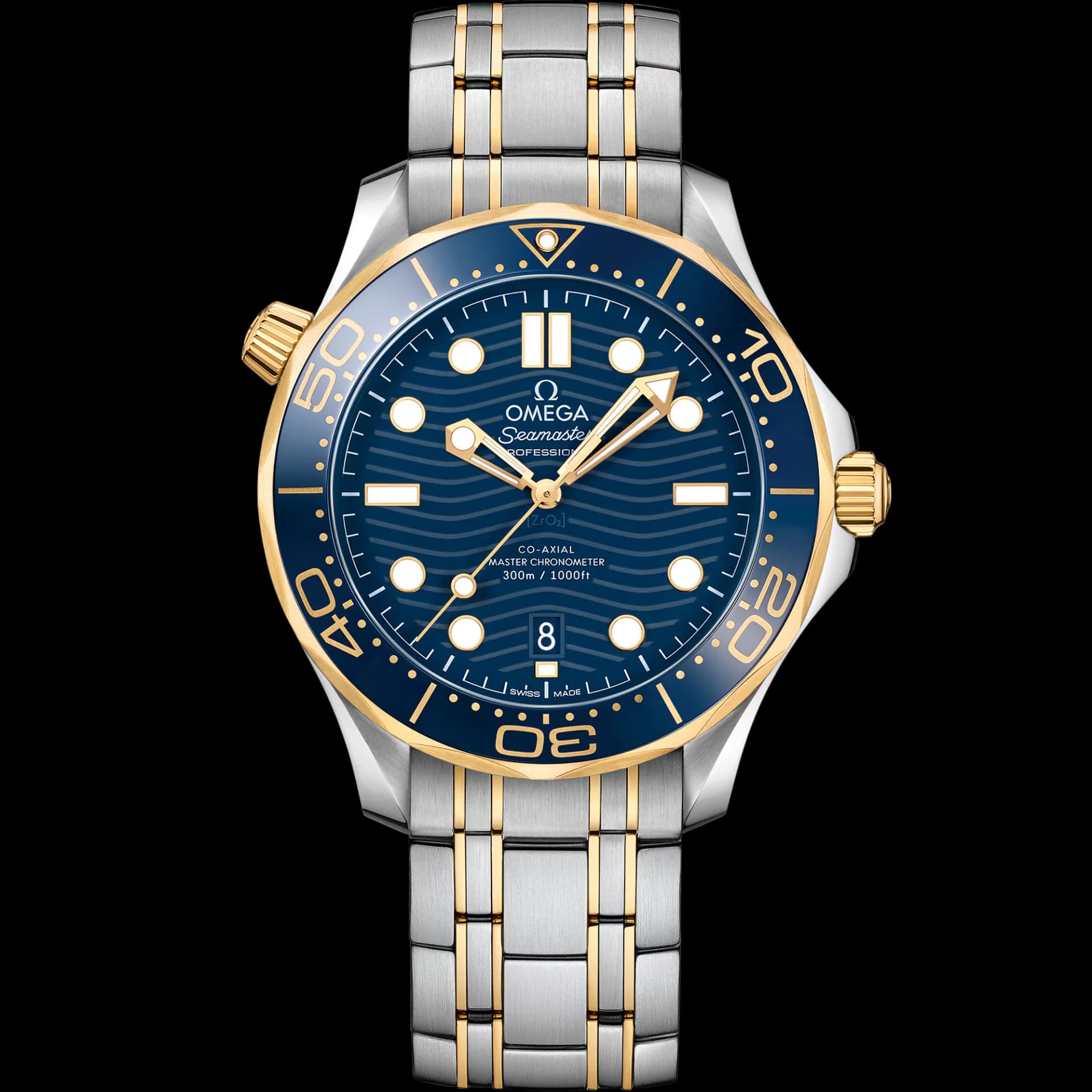 Omega Seamaster Diver 300M Co-Axial Master Chronometer 42 mm – Steel - Yellow Gold on Steel - Yellow Gold, Blue Dial 1