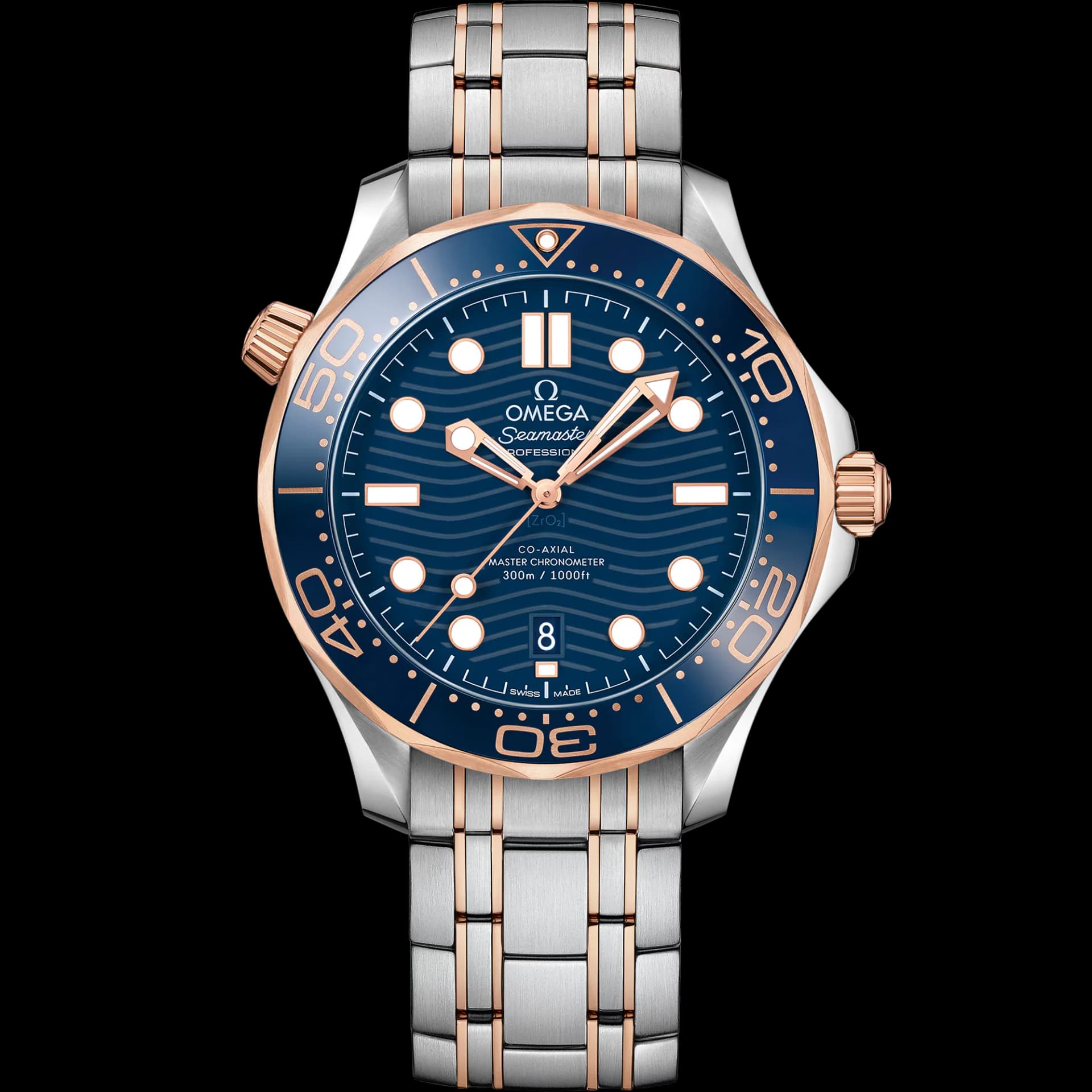 Omega Seamaster Diver 300M Co-Axial Master Chronometer 42 mm – Steel - Sedna Gold on Steel - Sedna Gold, Blue Dial 1