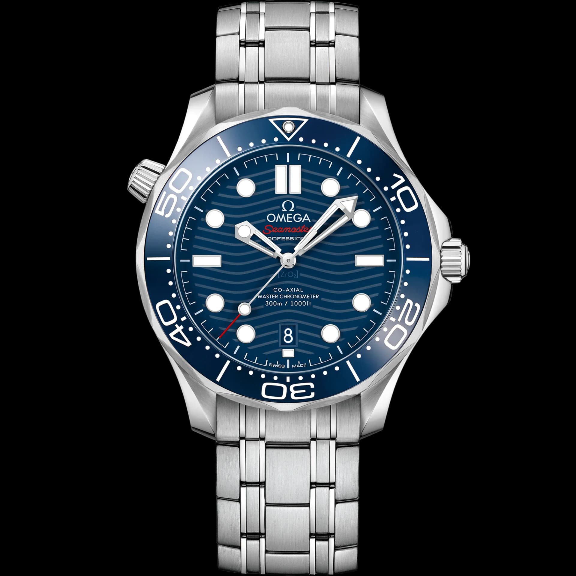 Omega Seamaster Diver 300M Co-Axial Master Chronometer 42 mm – Steel on Steel, Blue Dial 1