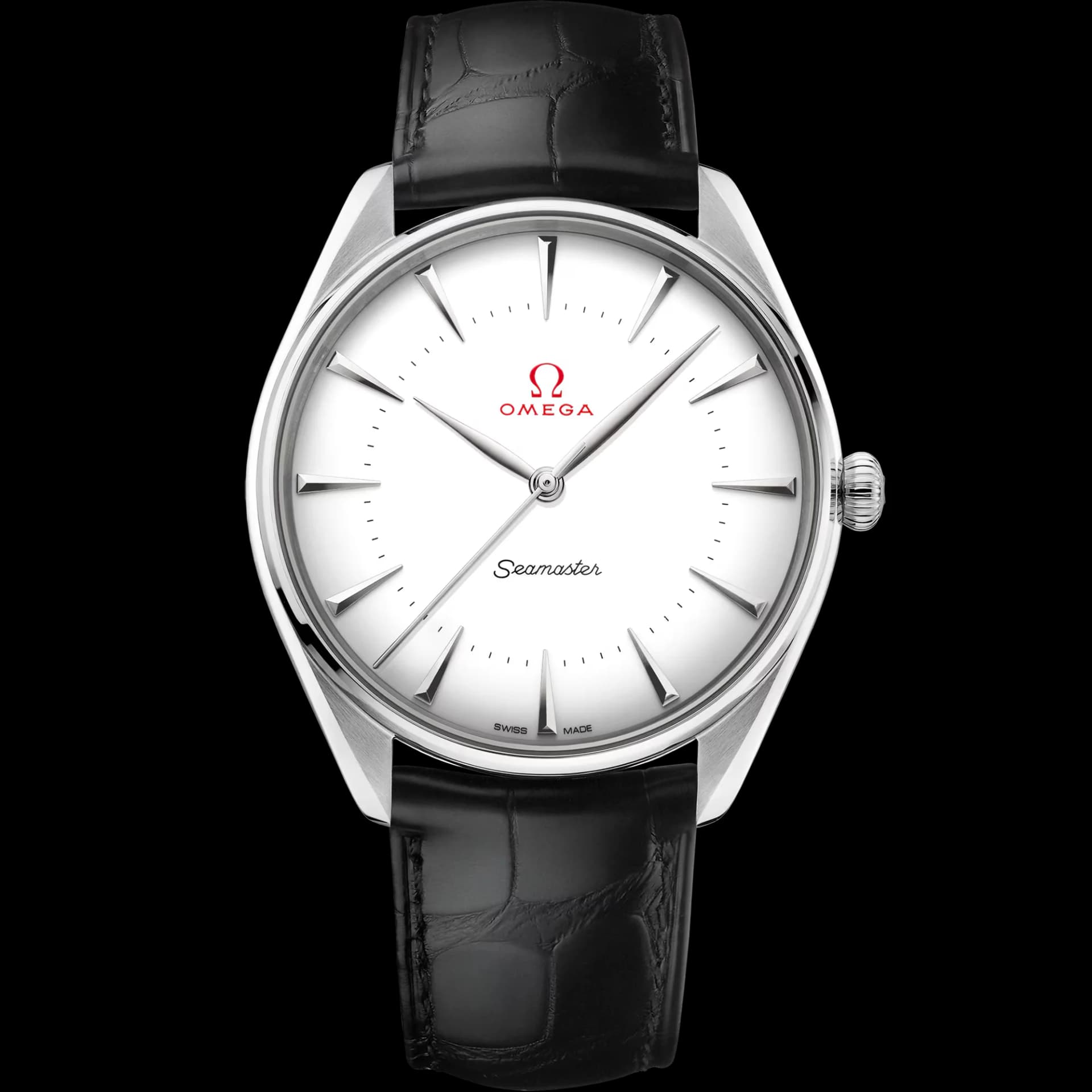 Omega Seamaster Olympic Official Timekeeper Co-Axial Master Chronometer 39.5 mm – Canopus Gold on Leather Strap, White Dial 1