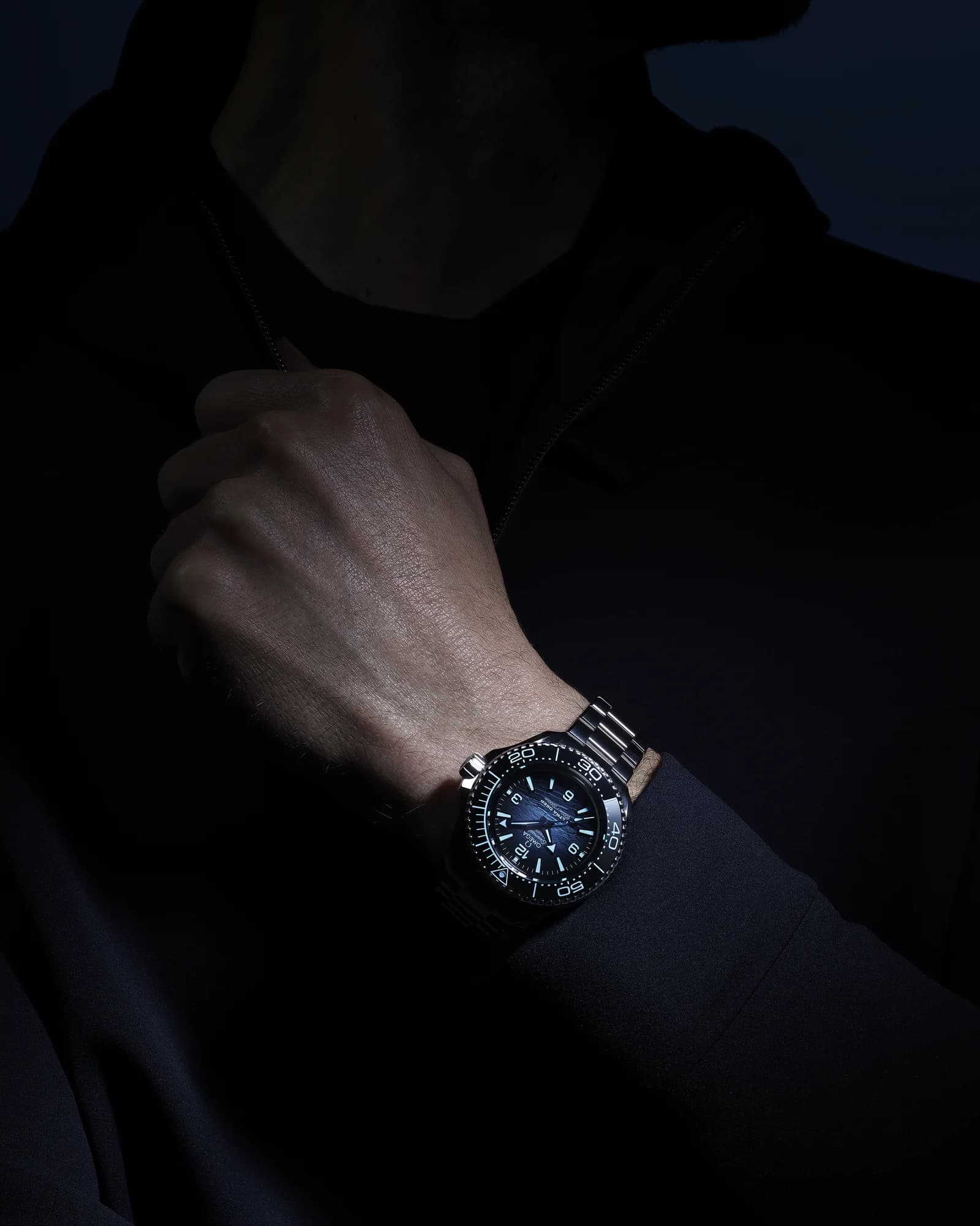 Omega Seamaster Planet Ocean 6000M Co-Axial Master Chronometer 45.5 mm – O-MEGASTEEL on O-MEGASTEEL, Blue Dial 3