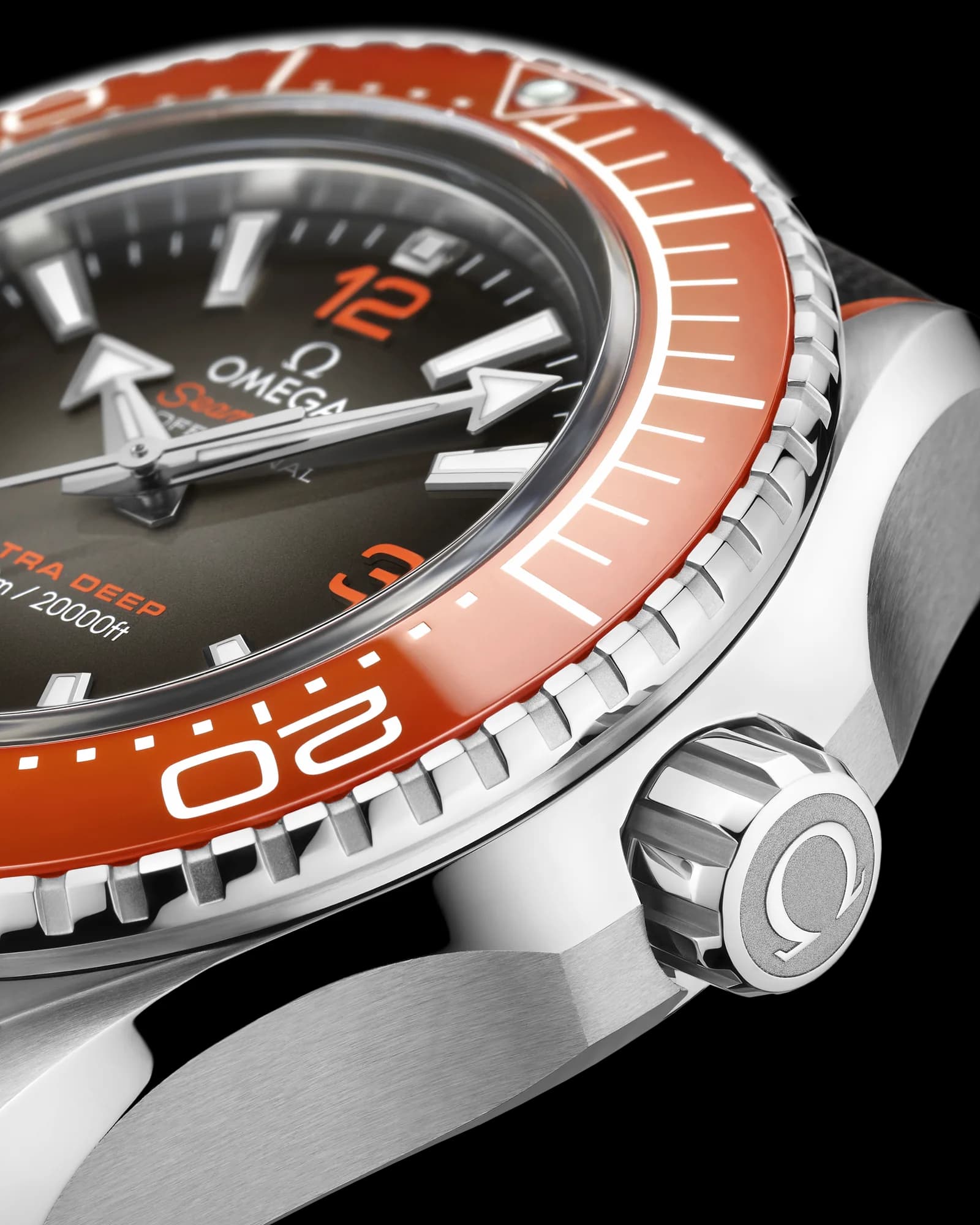 Omega Seamaster Planet Ocean 6000M Co-Axial Master Chronometer 45.5 mm – O-MEGASTEEL on Rubber Strap, Grey Dial 3