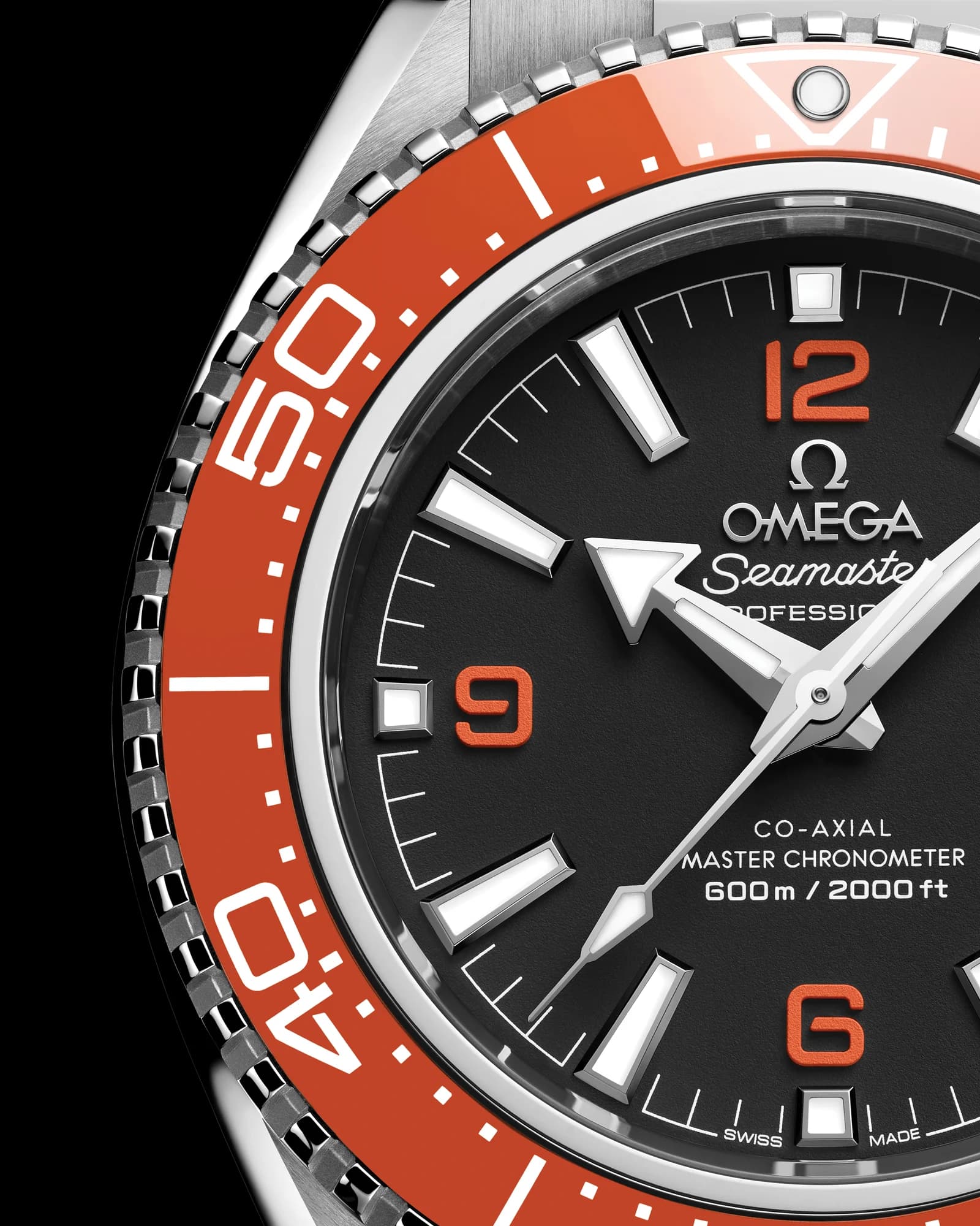 Omega Seamaster Planet Ocean 600M Co-Axial Master Chronometer 42 mm – Steel on Rubber Strap, Black Dial 3