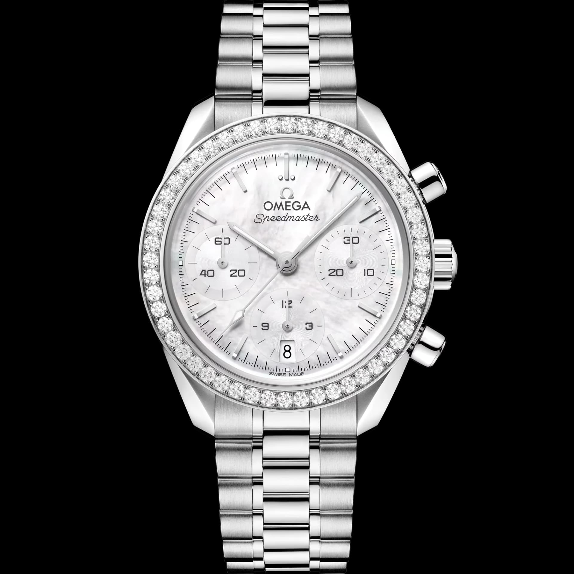 Omega Speedmaster 38 Co-Axial Chronometer Chronograph 38 mm – Steel on Steel, White Dial 1
