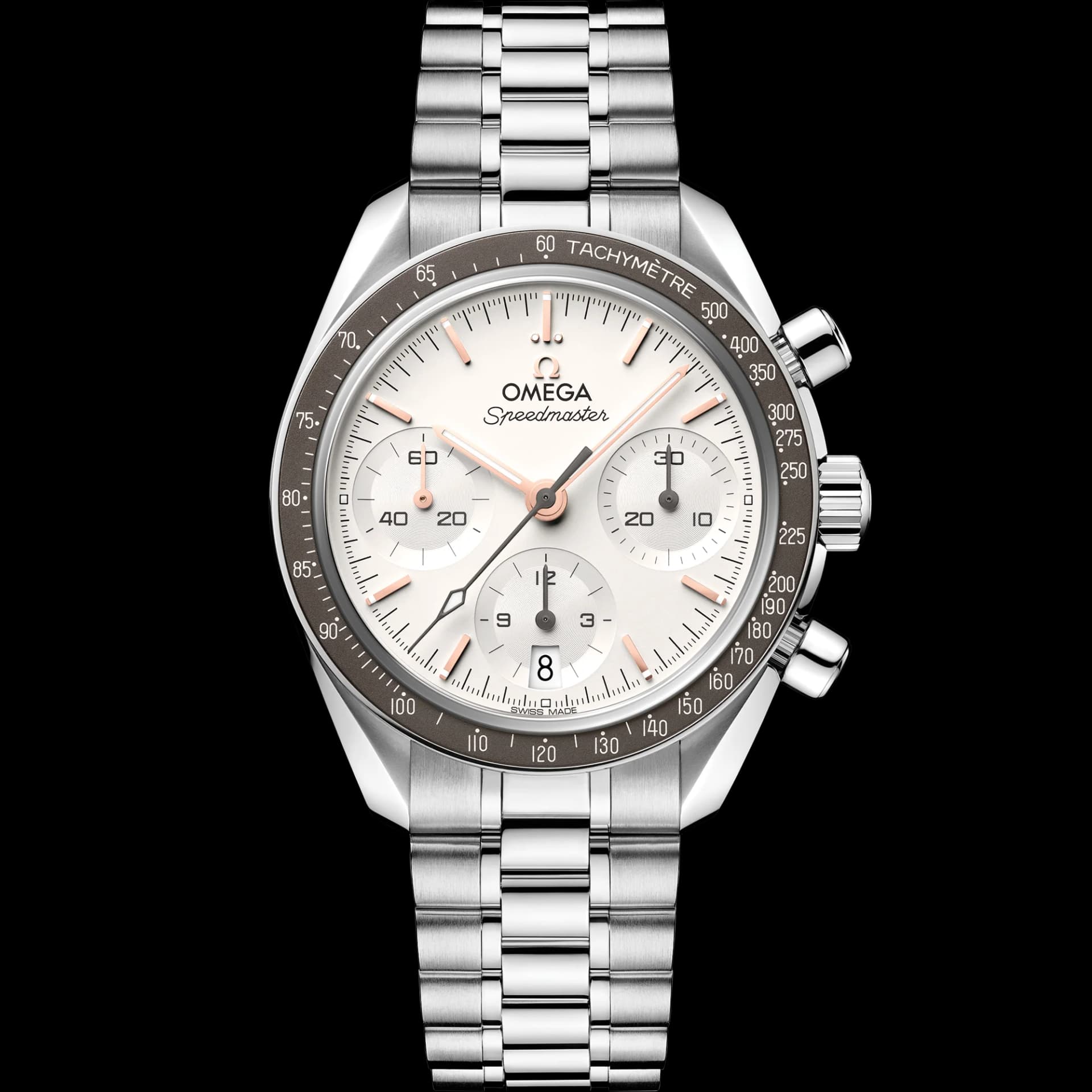 Omega Speedmaster 38 Co-Axial Chronometer Chronograph 38 mm – Steel on Steel, Silver Dial 1