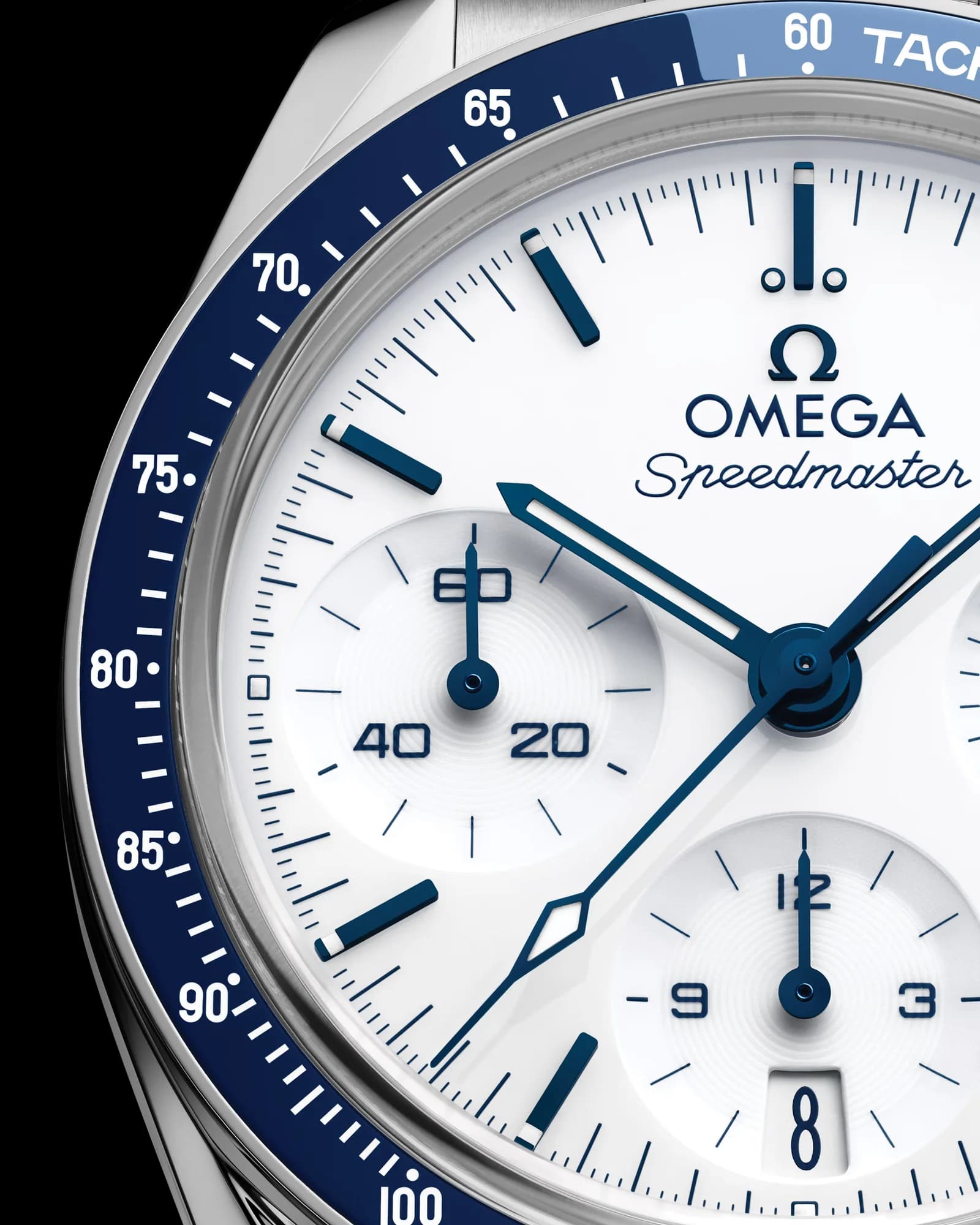 Omega Speedmaster 38 Co-Axial Chronometer Chronograph 38 mm – Steel on Steel, White Dial 3