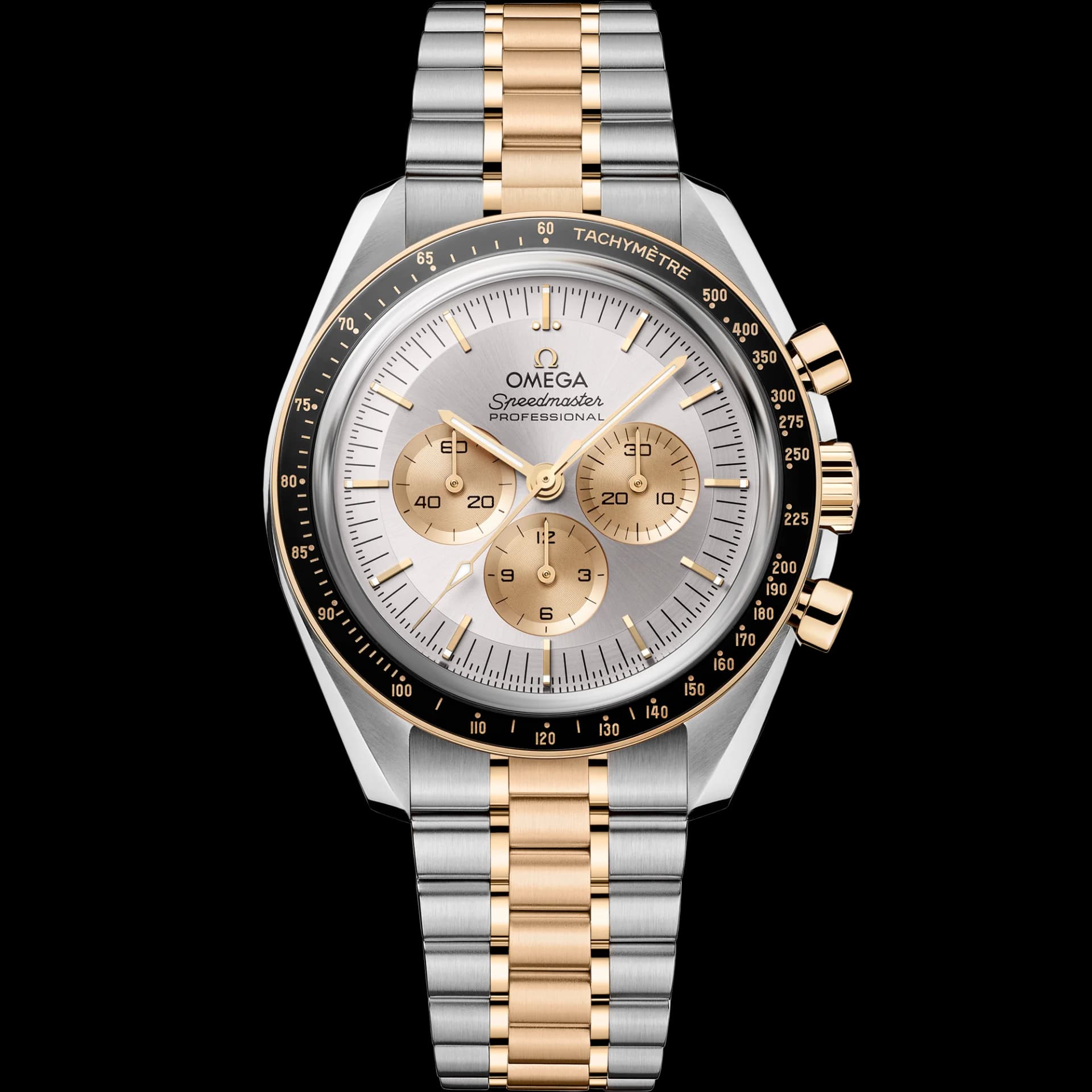 Omega Speedmaster Moonwatch Professional Co-Axial Master Chronometer Chronograph 42 mm – Steel - Moonshine Gold on Steel - Moonshine Gold, Silver Dial 1