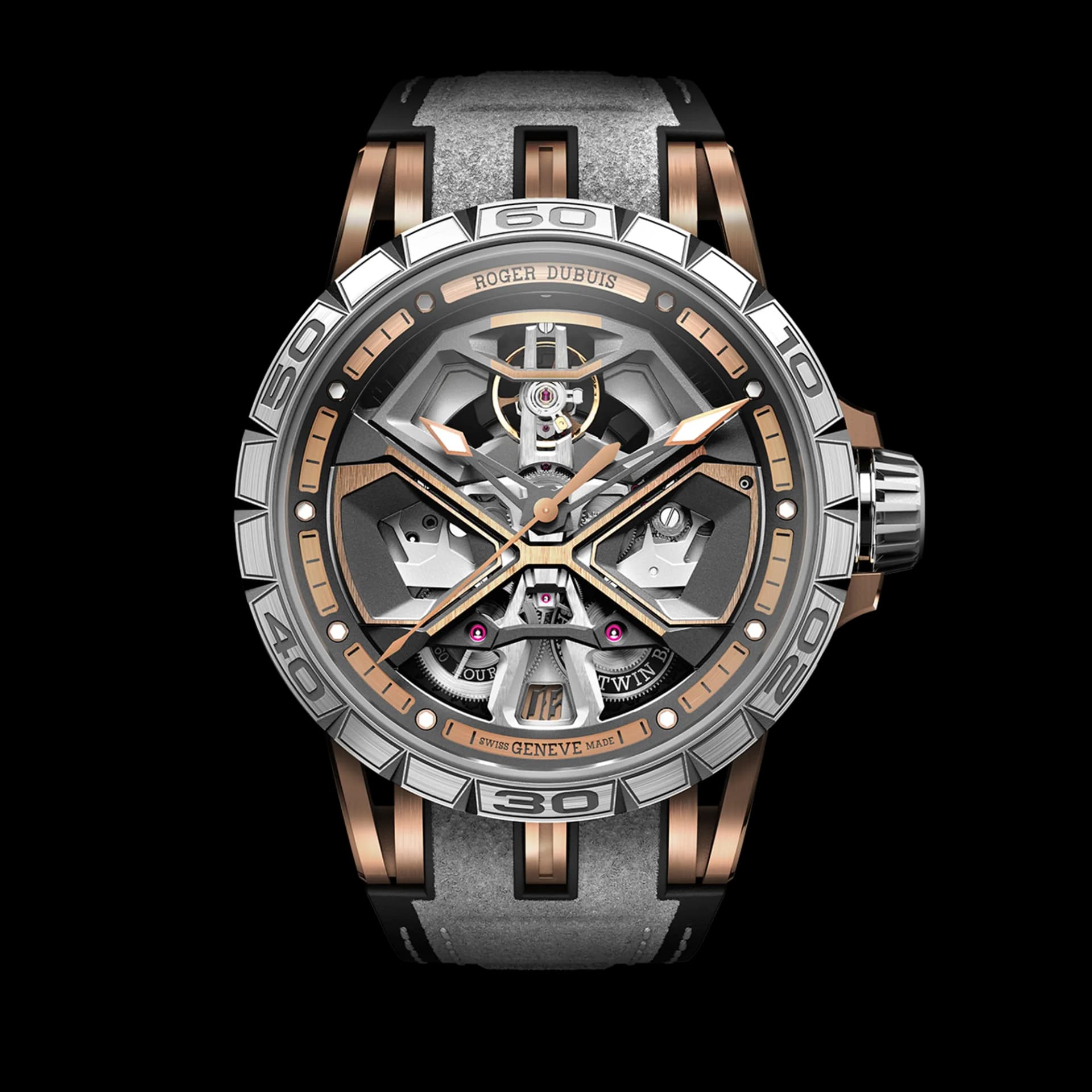 Roger Dubuis Excalibur Spider Monobalancier Huracán Pink Gold 45mm 1