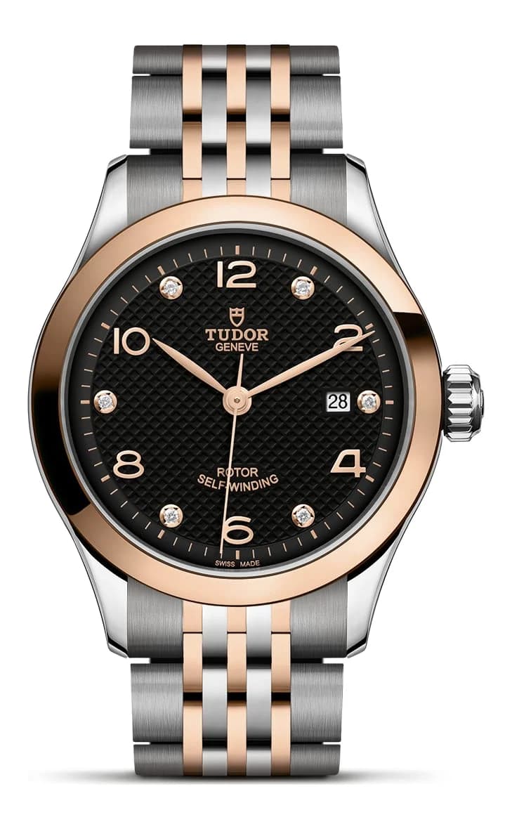 Tudor 1926 – 28 mm, Black Diamond-Set Dial, Steel and Rose Gold Bracelet 1
