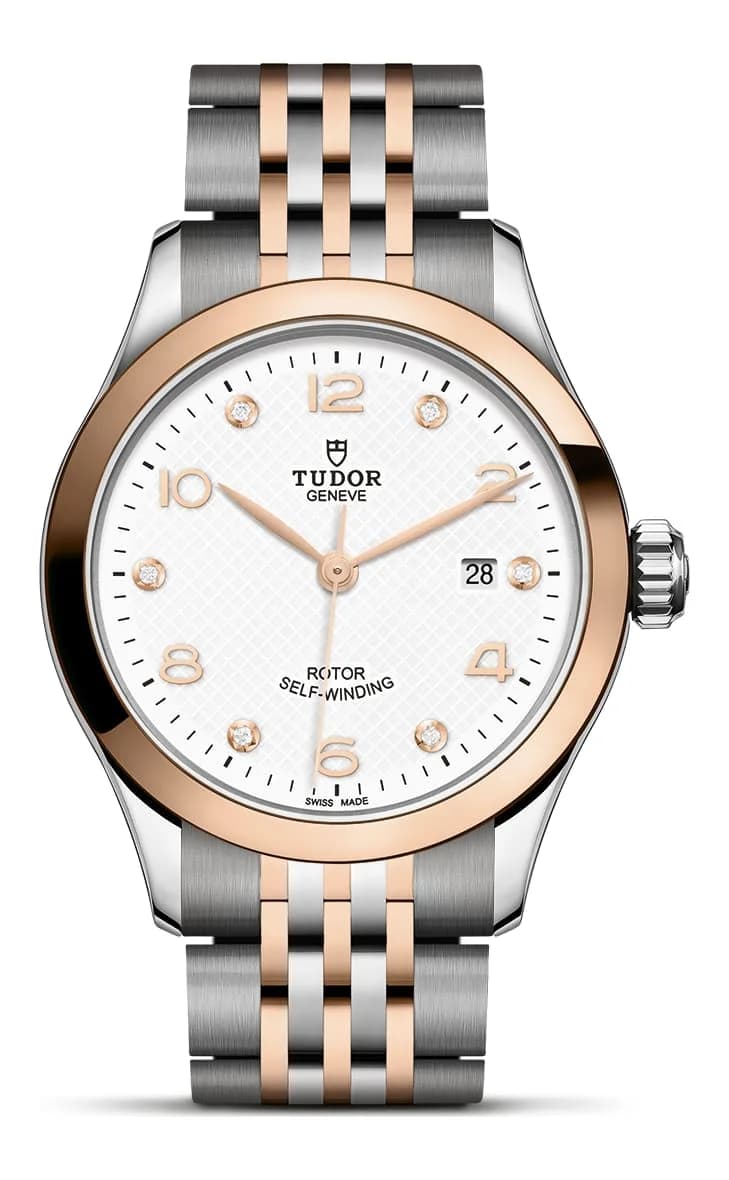 Tudor 1926 – 28 mm, White Diamond-Set Dial, Steel and Rose Gold Bracelet 1