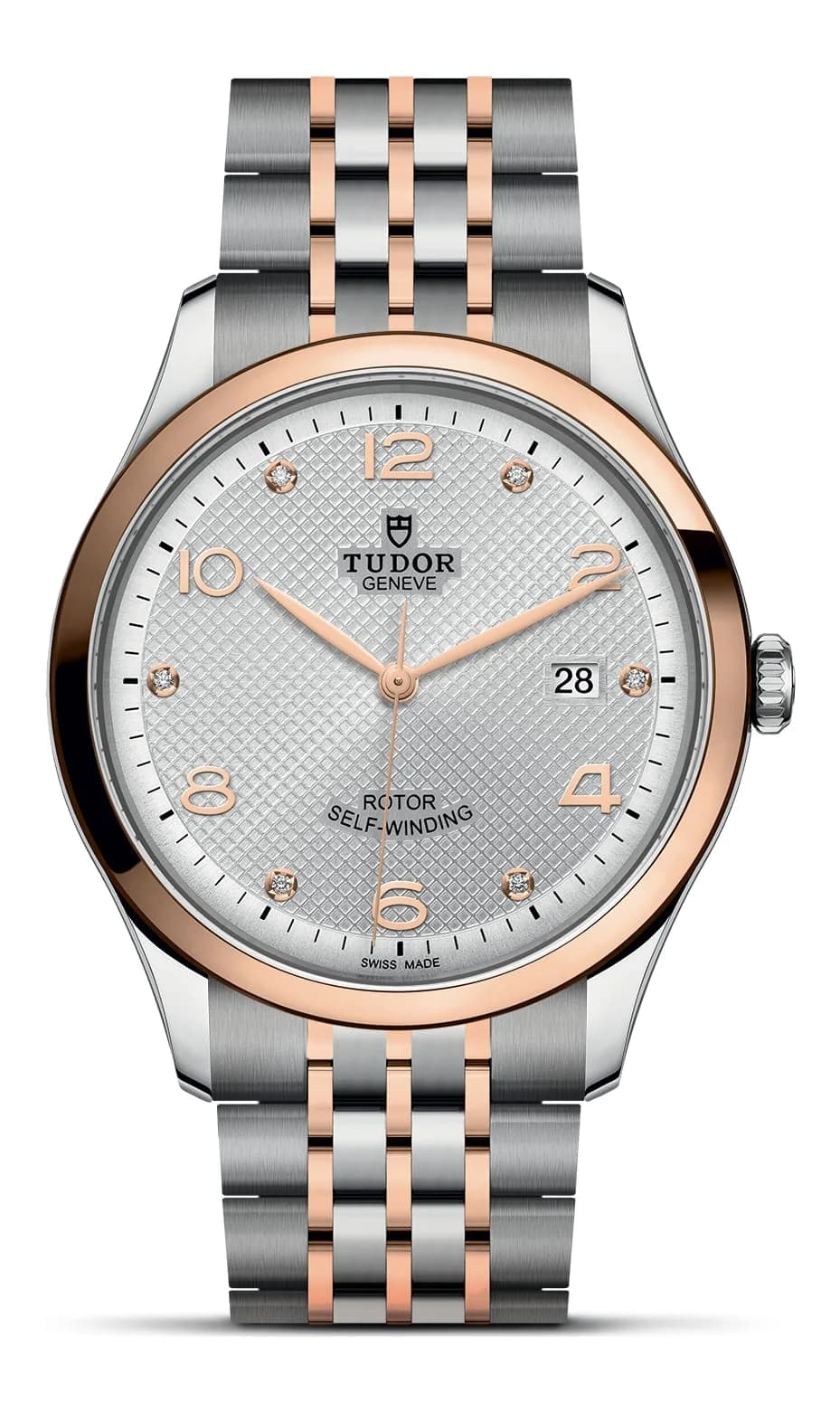 Tudor 1926 – 41 mm, Silver Diamond-Set Dial, Steel and Rose Gold Bracelet 1