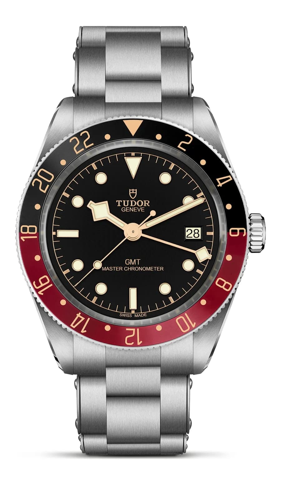 Tudor Black Bay 58 GMT – 39 mm, Black Dial, 3-Link Riveted Steel Bracelet 1
