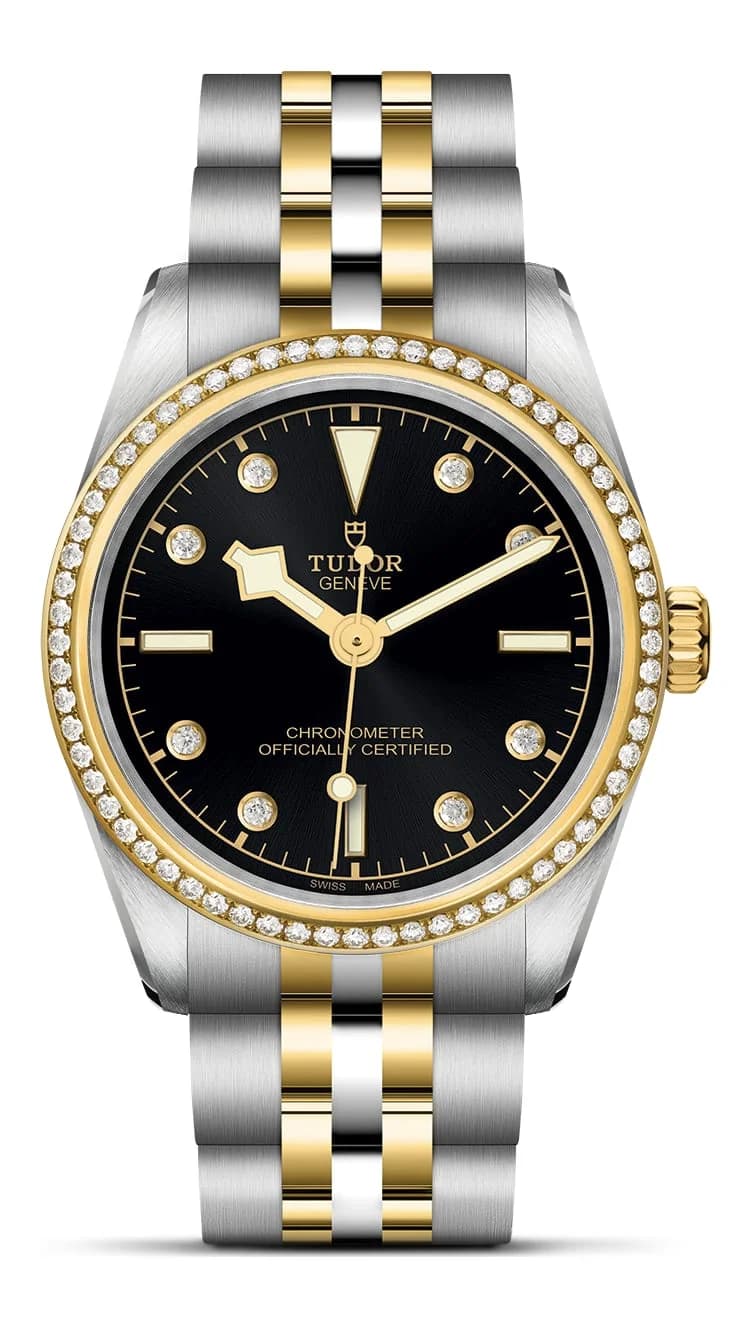 Tudor Black Bay One 31 S&G – Black Diamond-Set Dial, Steel and Yellow Gold Bracelet, Diamond-Set Yellow Gold Bezel 1