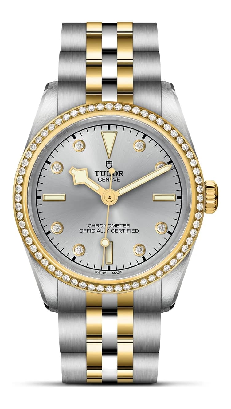 Tudor Black Bay One 31 S&G – Silver Diamond-Set Dial, Steel and Yellow Gold Bracelet, Diamond-Set Yellow Gold Bezel 1