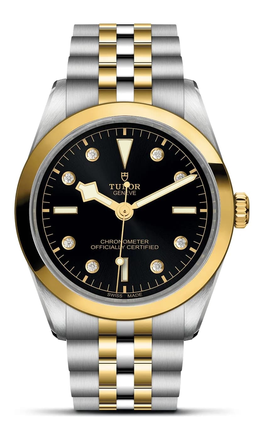 Tudor Black Bay One 36 S&G – Black Diamond-Set Dial, Steel and Yellow Gold Bracelet, Yellow Gold Bezel 1