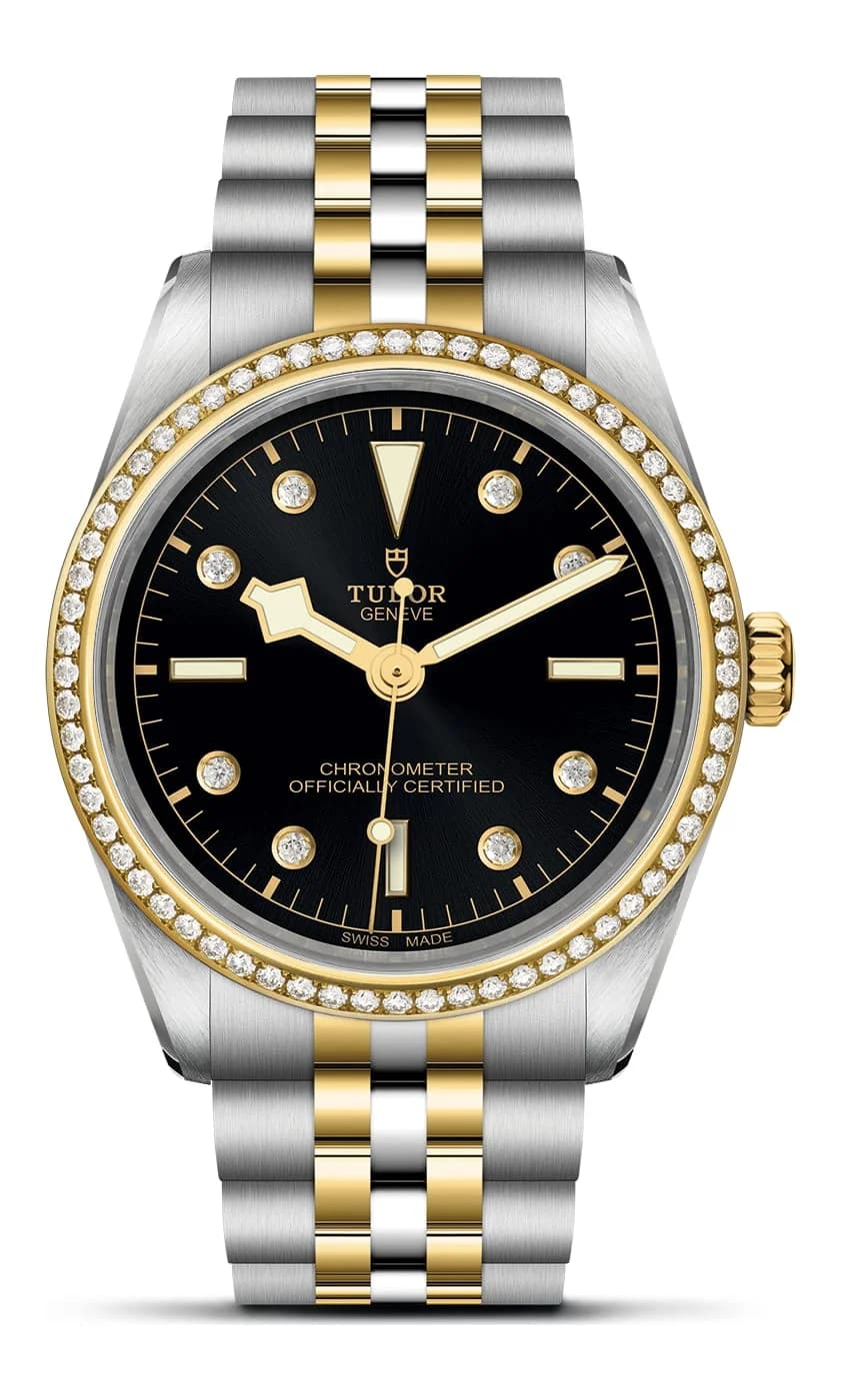 Tudor Black Bay One 36 S&G – Black Diamond-Set Dial, Steel and Yellow Gold Bracelet, Diamond-Set Yellow Gold Bezel 1