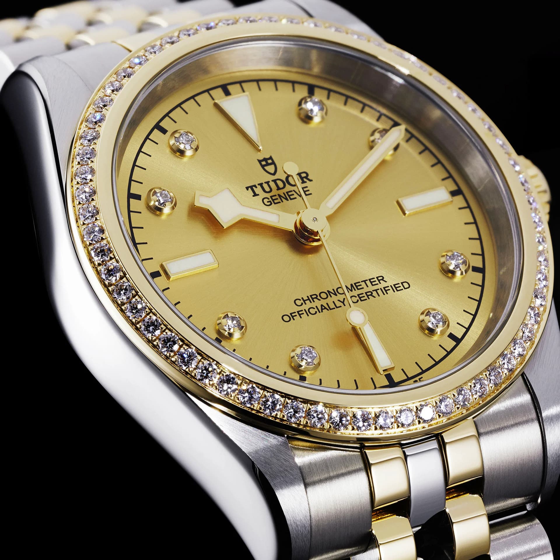 Tudor Black Bay One 36 S&G – Champagne Diamond-Set Dial, Steel and Yellow Gold Bracelet, Diamond-Set Yellow Gold Bezel 2