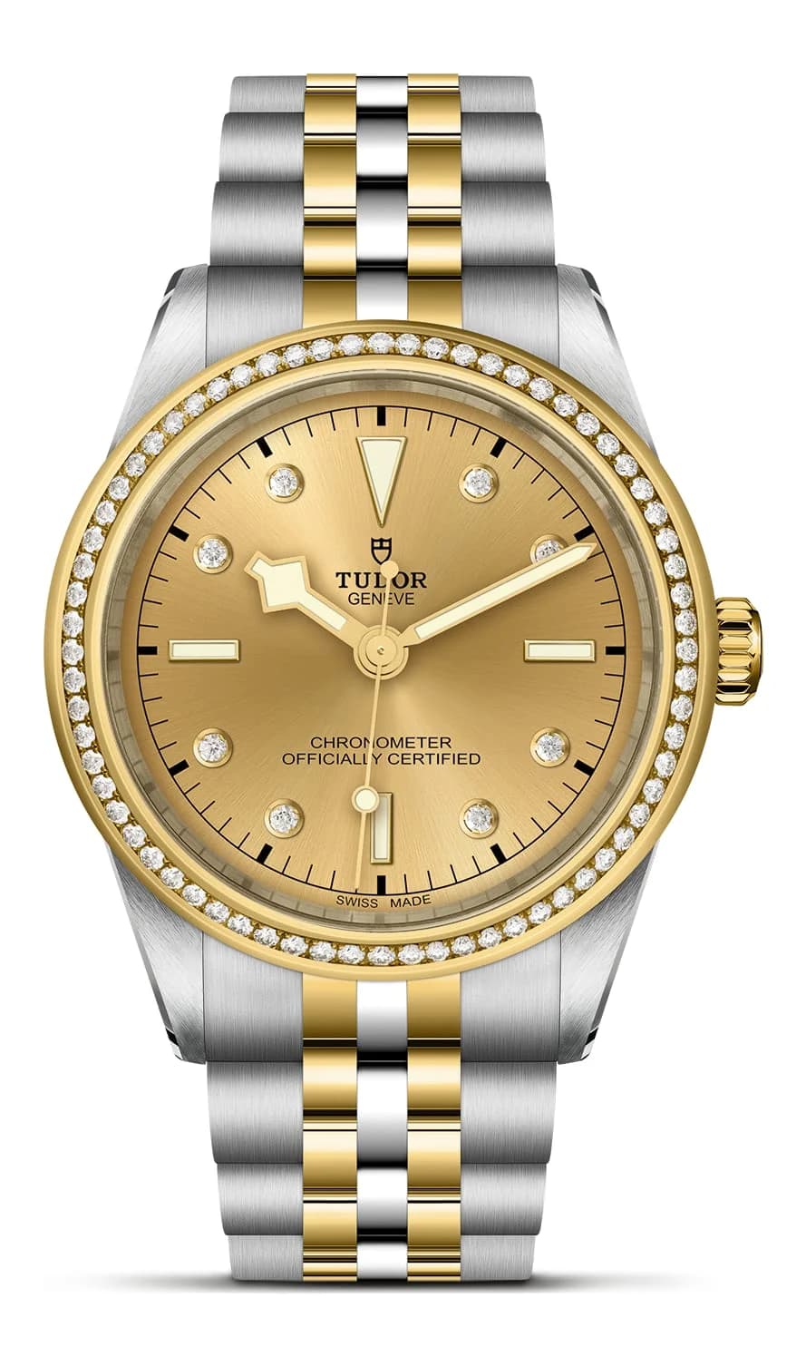 Tudor Black Bay One 39 S&G – Champagne Diamond-Set Dial, Steel and Yellow Gold Bracelet, Diamond-Set Yellow Gold Bezel 1
