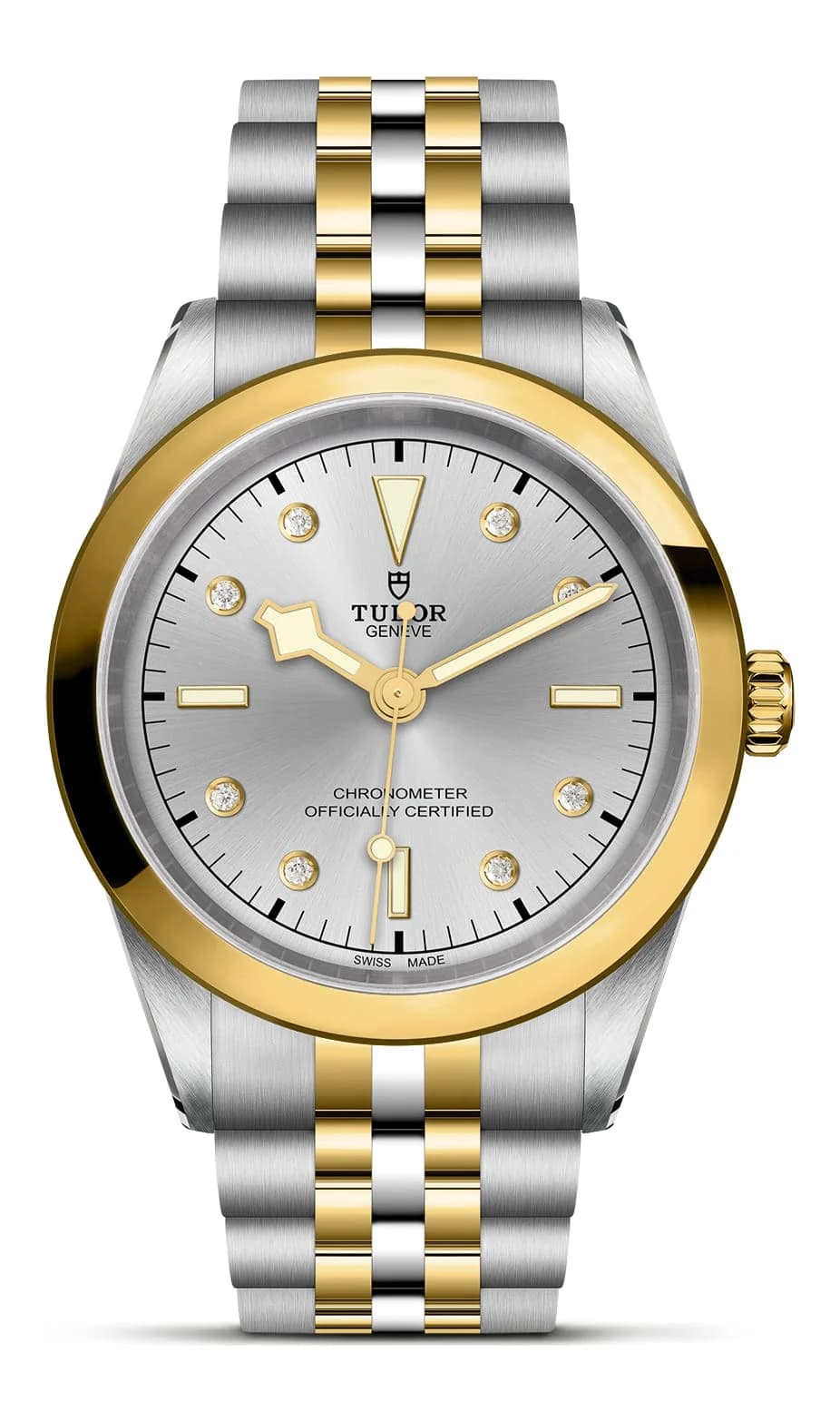 Tudor Black Bay One 41 S&G – Silver Diamond-Set Dial, Steel and Yellow Gold Bracelet 1