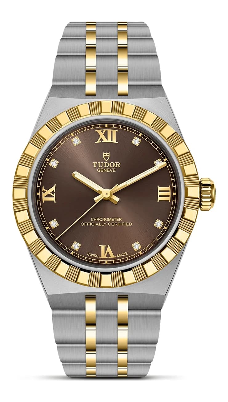 Tudor Royal – 30 mm Steel and Yellow Gold, Brown Dial, Steel and Yellow Gold Bracelet 1