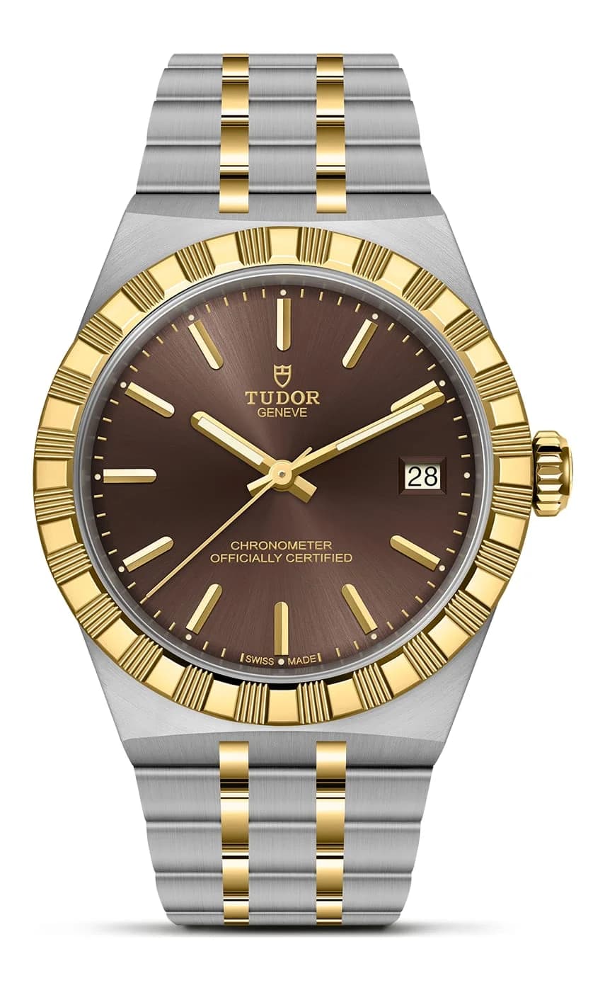 Tudor Royal – 36 mm Steel and Yellow Gold, Brown Dial, Steel and Yellow Gold Bracelet 1