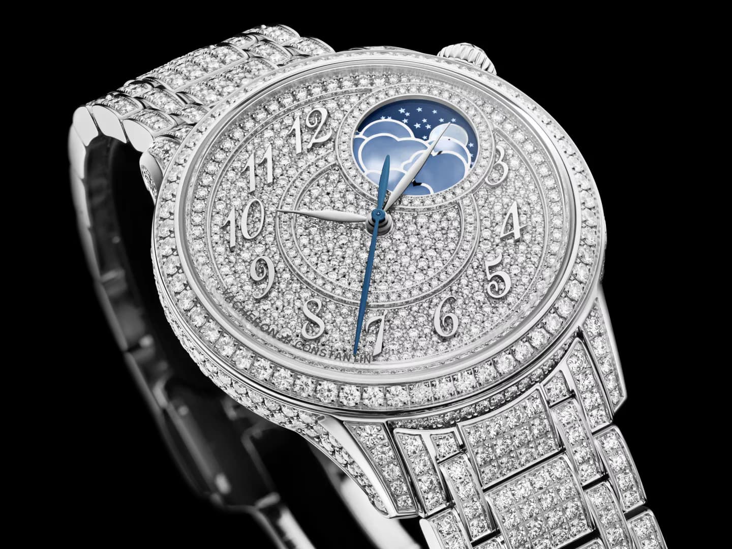 Vacheron Constantin Égérie Moon Phase Jewellery 37 mm White Gold 3