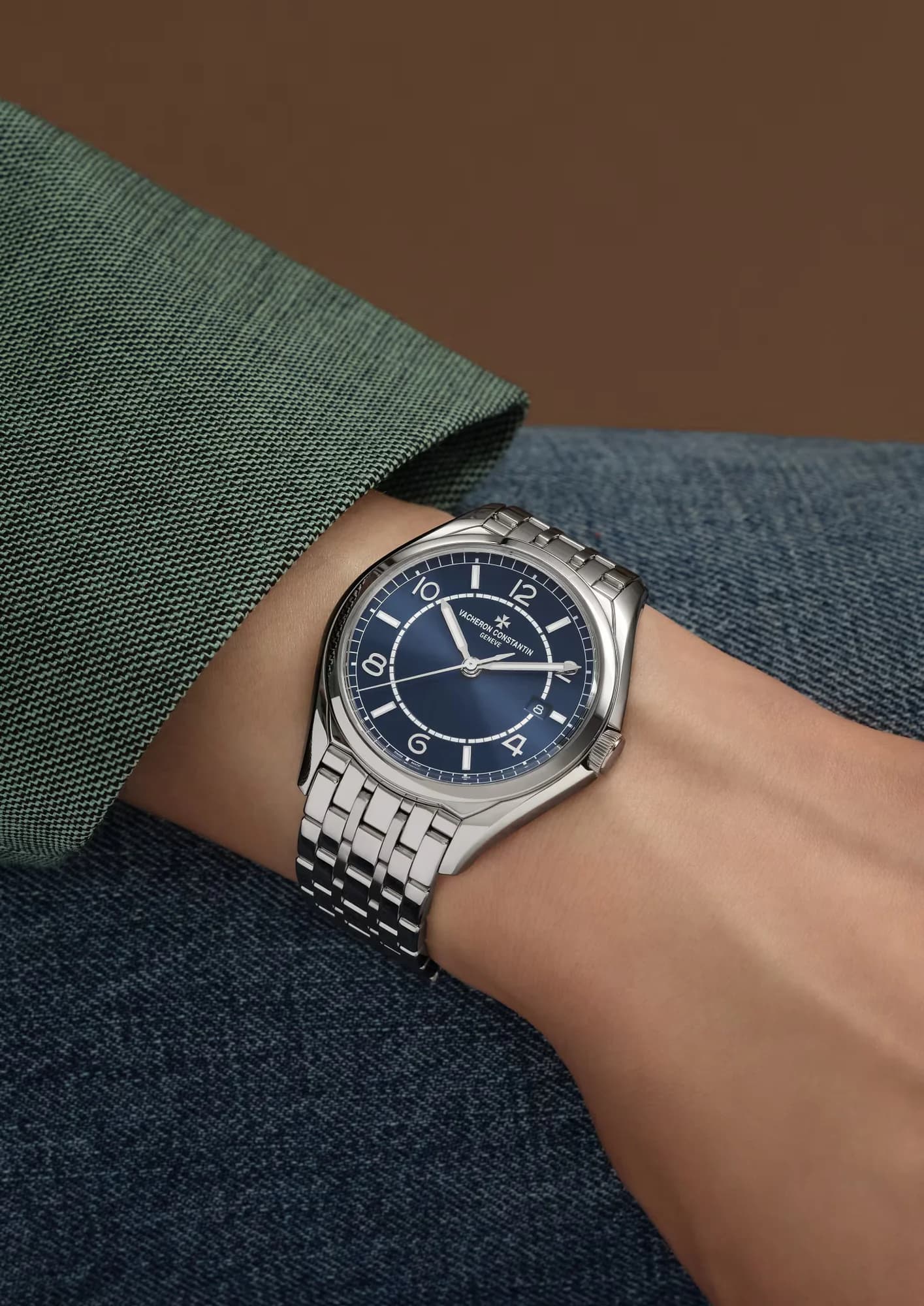 Vacheron Constantin Fiftysix Self-Winding 40 mm Steel – Petrol Mavisi Kadran, Paslanmaz Çelik Bilezik 3