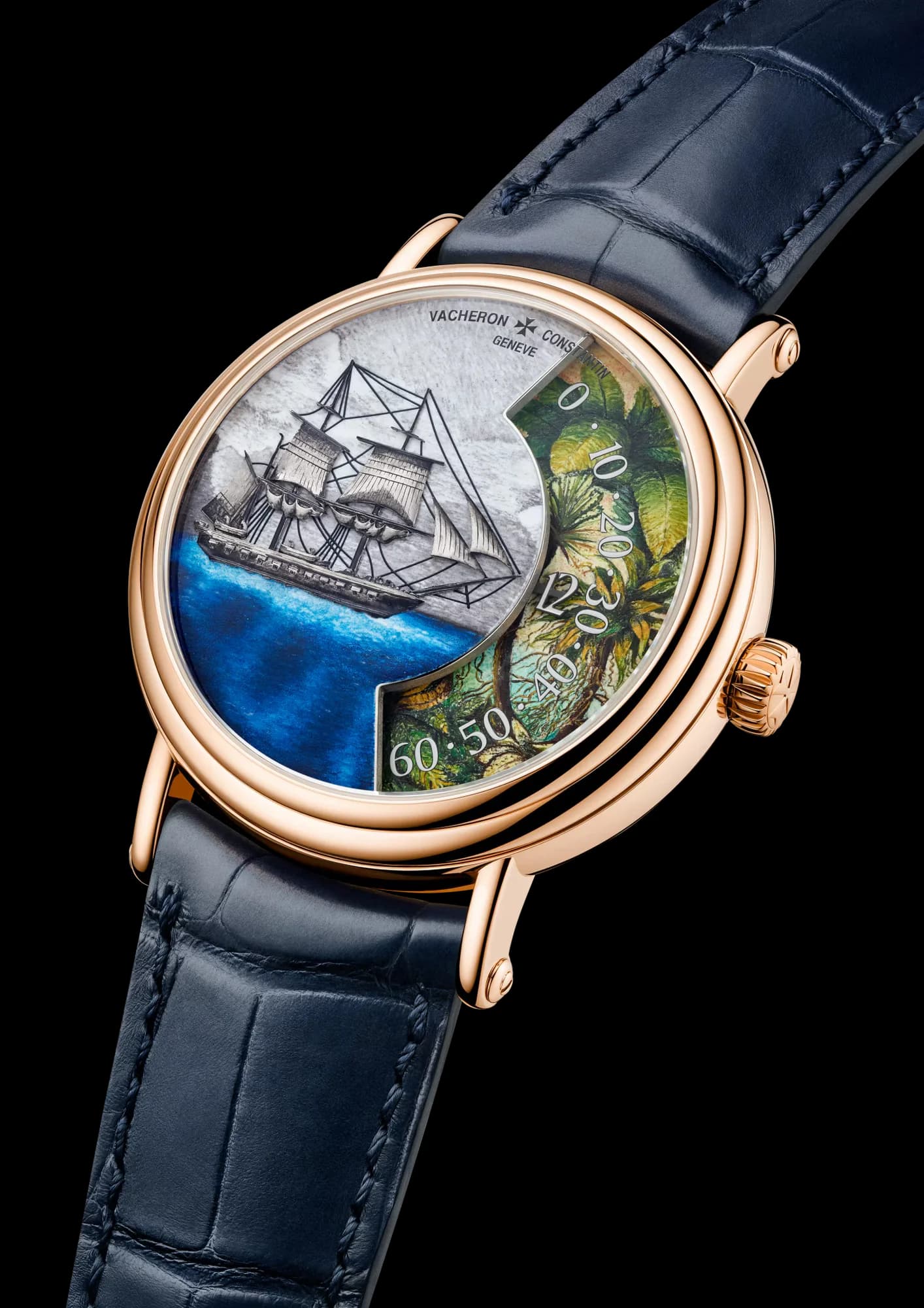 Vacheron Constantin Métiers d'Art Tribute to Explorer Naturalists - Detroit de Magellan 41 mm Pink Gold 2
