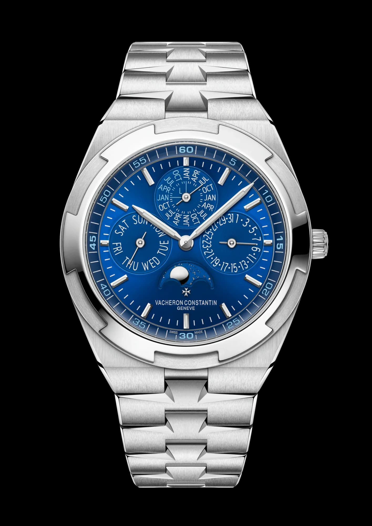 Vacheron Constantin Overseas Perpetual Calendar Ultra-Thin 41.5 mm White Gold – Mavi Kadran 1