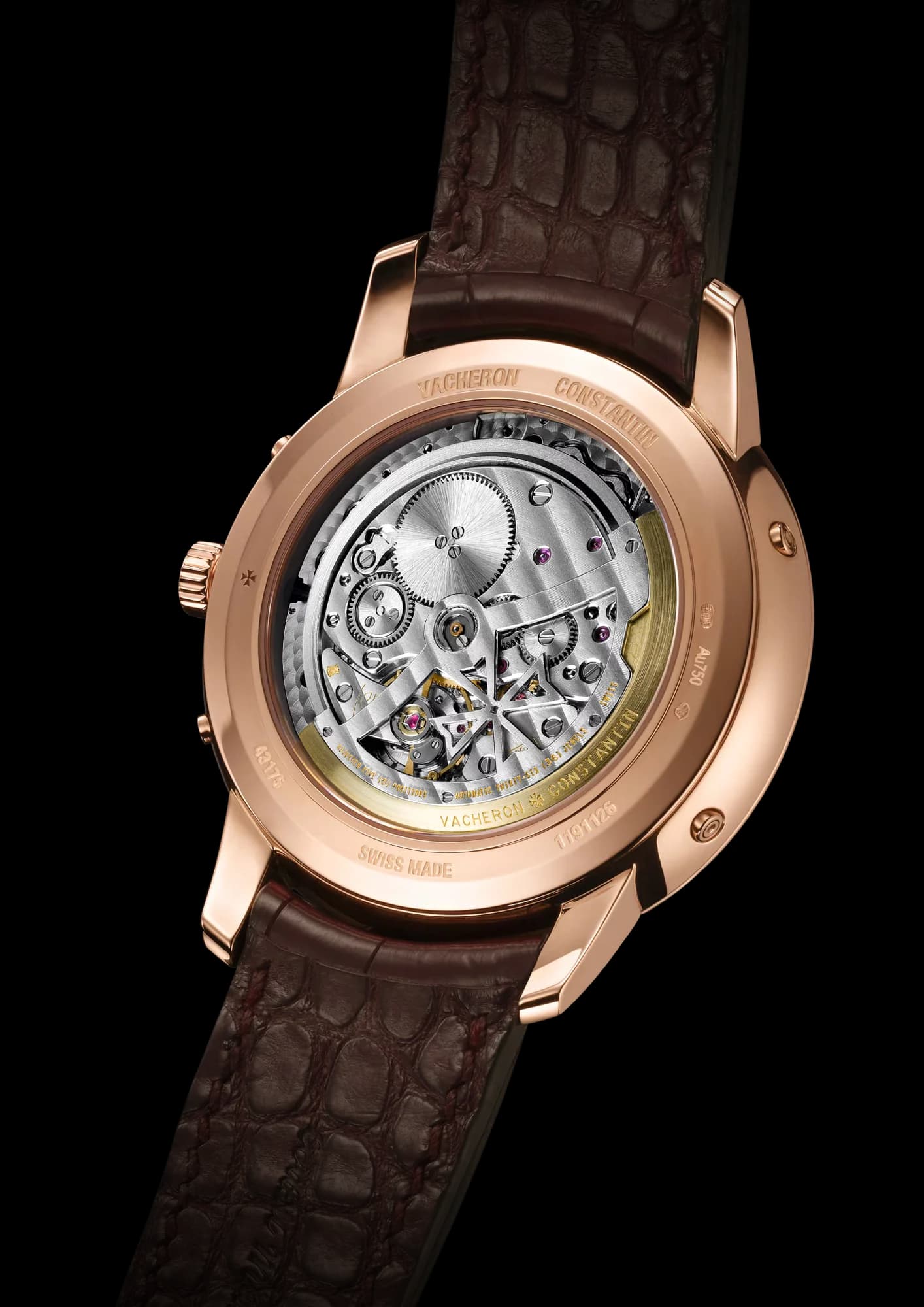 Vacheron Constantin Patrimony Perpetual Calendar Ultra-Thin 41 mm Pink Gold – Gümüş Kadran 3