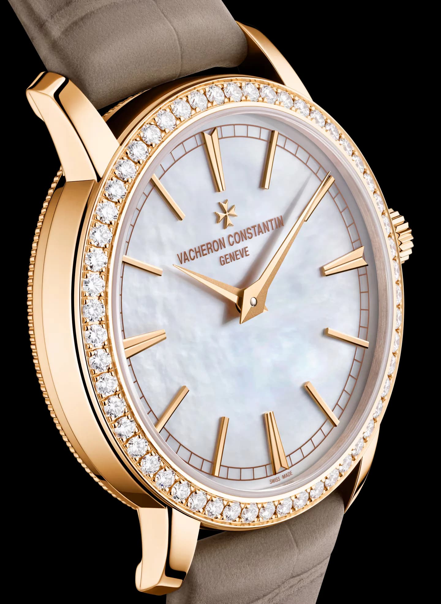 Vacheron Constantin Traditionnelle Manual-Winding 33 mm Pink Gold – Beyaz Sedef Kadran 3