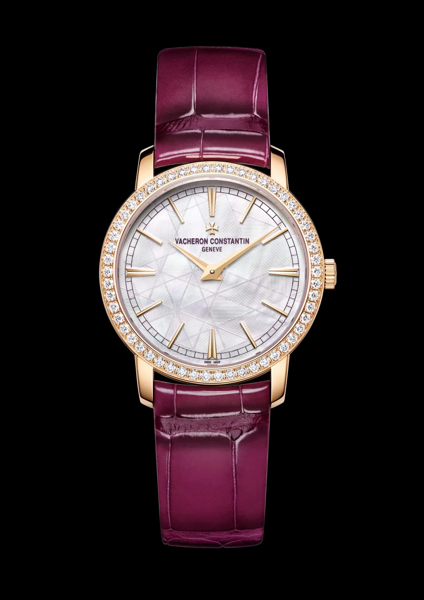 Vacheron Constantin Traditionnelle Manual-Winding 33 mm Pink Gold – Pembe Sedef Kadran 1