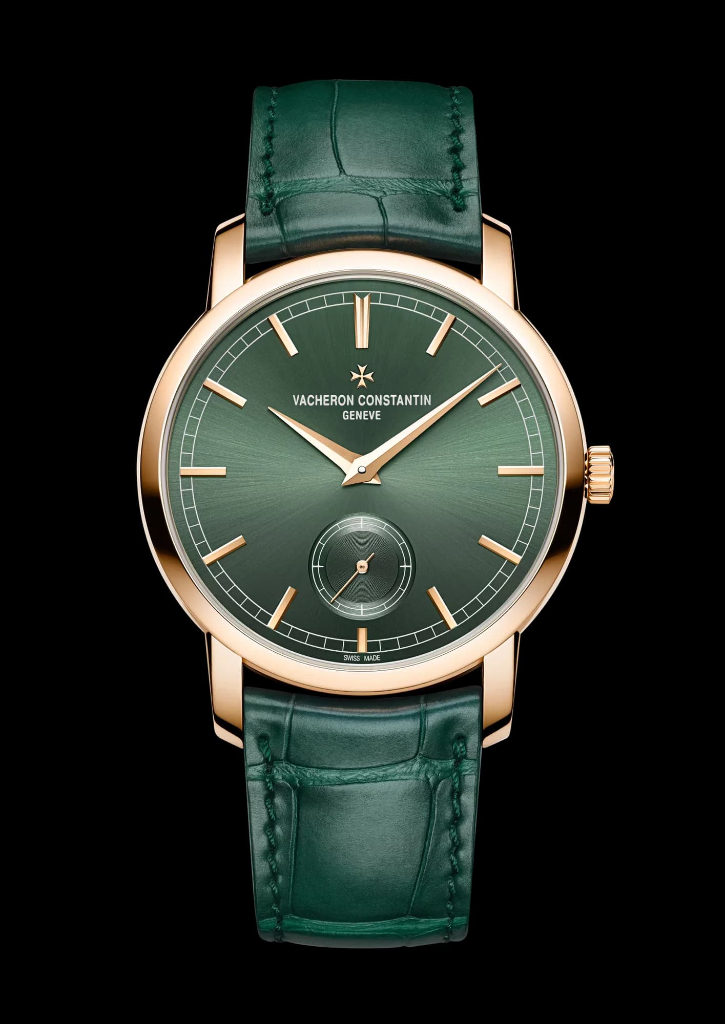 Vacheron Constantin Traditionnelle Manual-Winding 38 mm Pink Gold – Koyu Yeşil Kadran 1