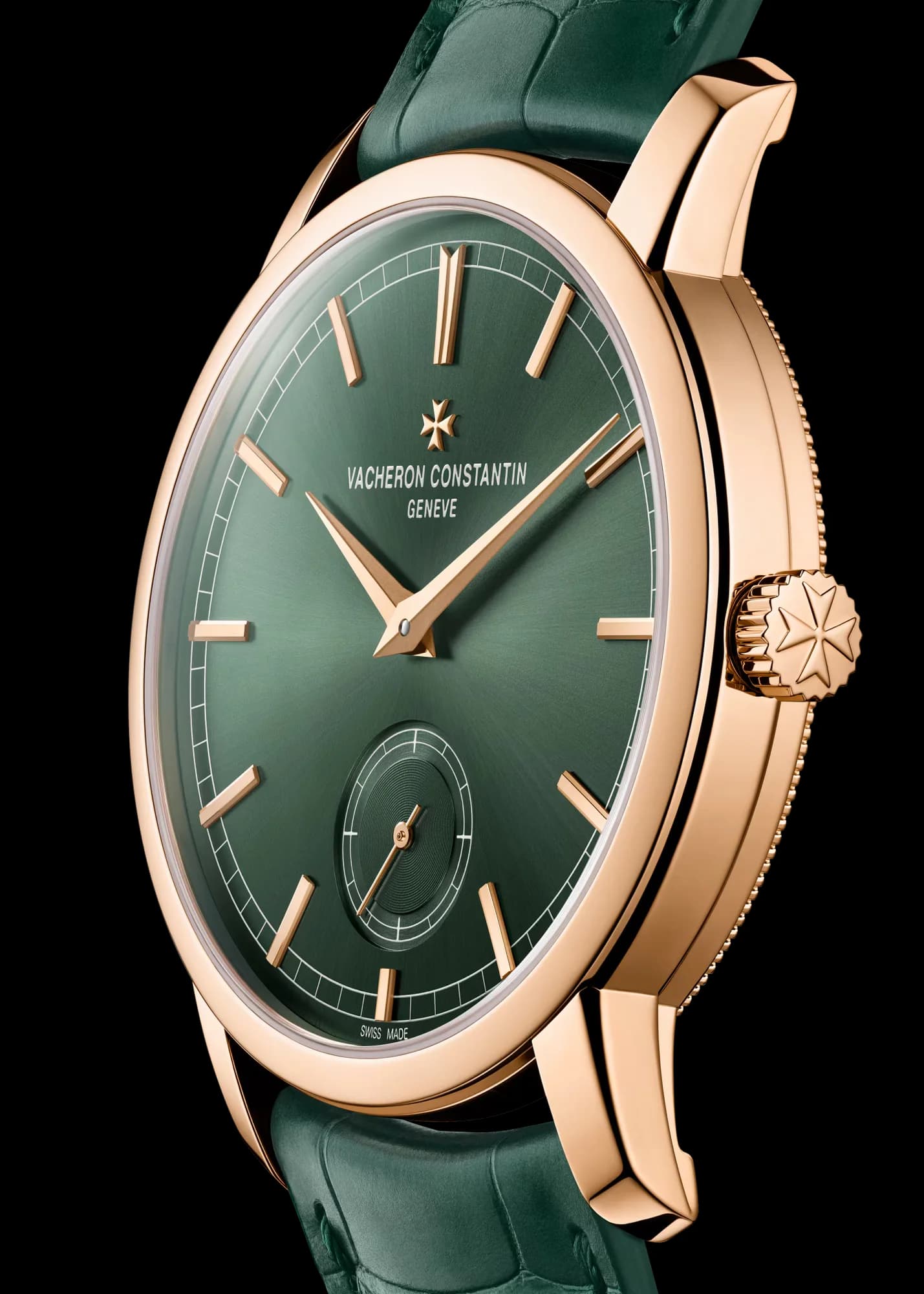 Vacheron Constantin Traditionnelle Manual-Winding 38 mm Pink Gold – Koyu Yeşil Kadran 3