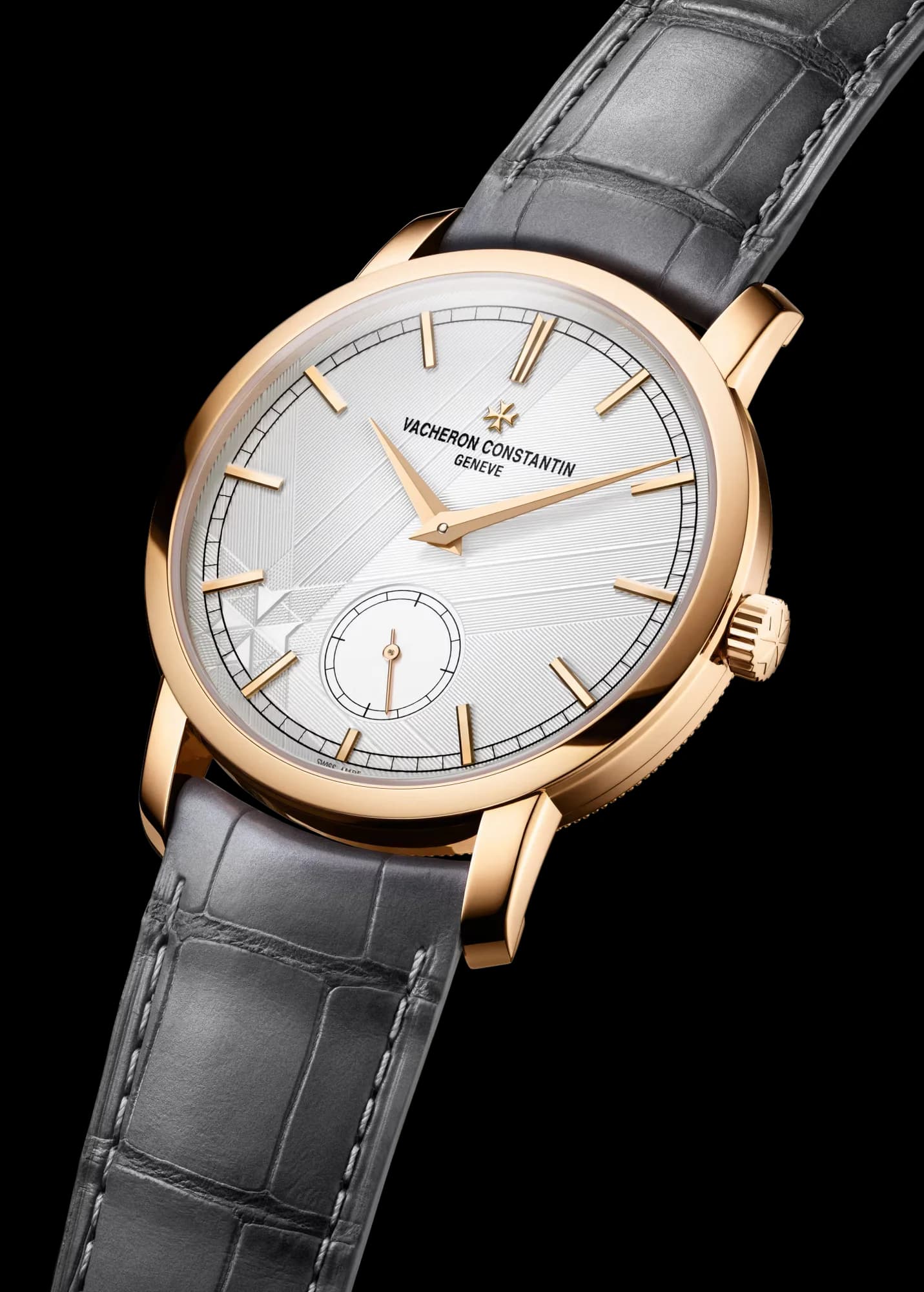 Vacheron Constantin Traditionnelle Manual-Winding 38 mm Pink Gold – Gümüş Kadran, Gri Kayış 2