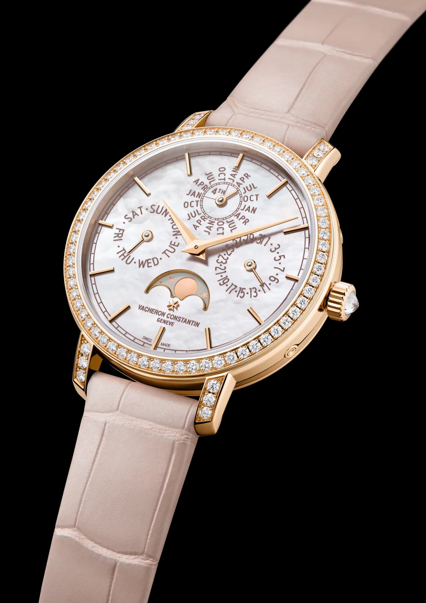 Vacheron Constantin Traditionnelle Perpetual Calendar Ultra-Thin 36.5 mm Pink Gold – Beyaz Sedef Kadran 2