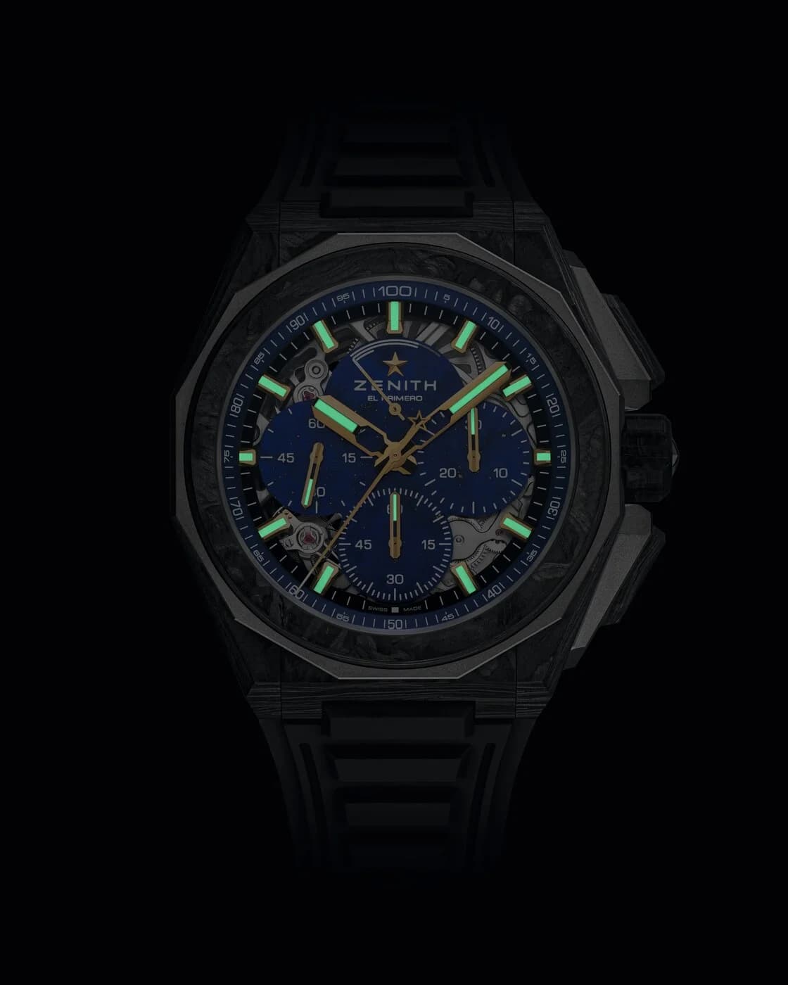 Zenith Defy Extreme – Karbon ve Titanyum, Lapis Lazuli Kadran 3