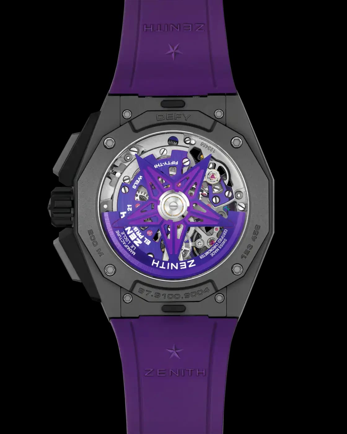 Zenith Defy Extreme – Titanyum, Füme Safir Kadran, Mor Mekanizma 2